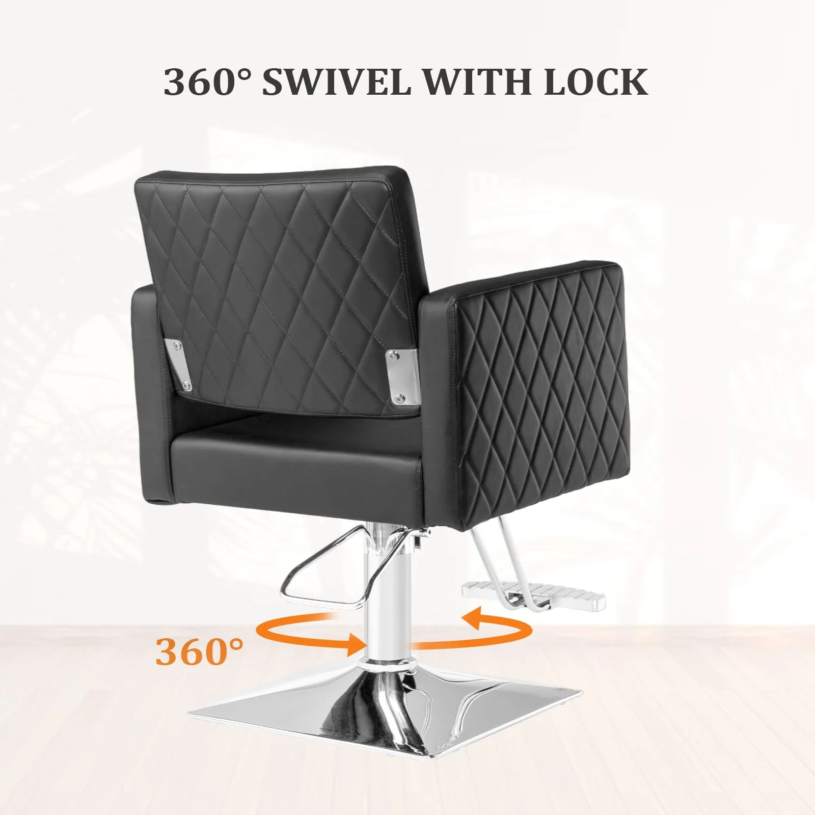 OmySalon SC2002 Heavy Duty Hydraulic Wide Seat Hair Stylist Salon Chair - Image 5
