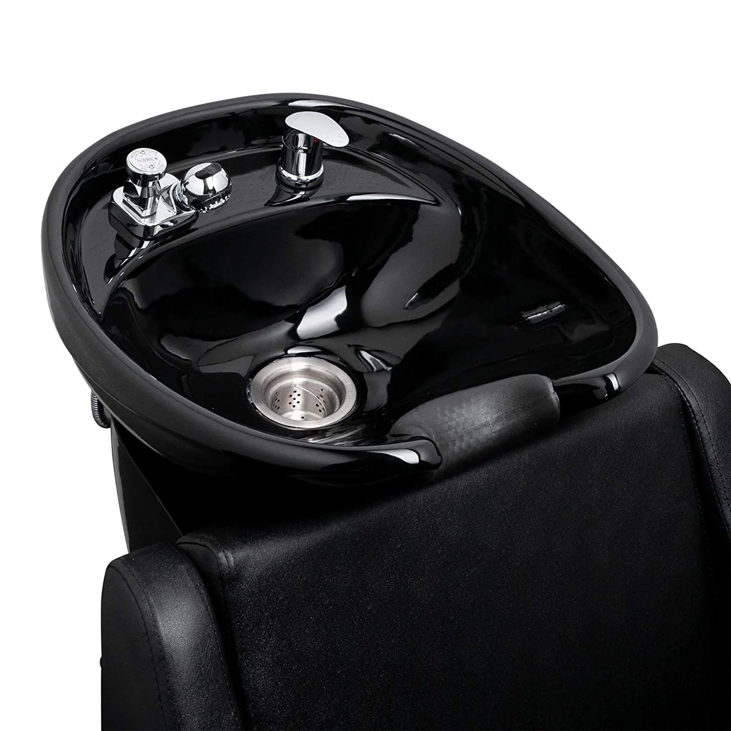OmySalon BU1201 Salon Shampoo Backwash Chair Unit with Oversized Ceramic Shampoo Bowl & Adjustable Footrest - Image 5