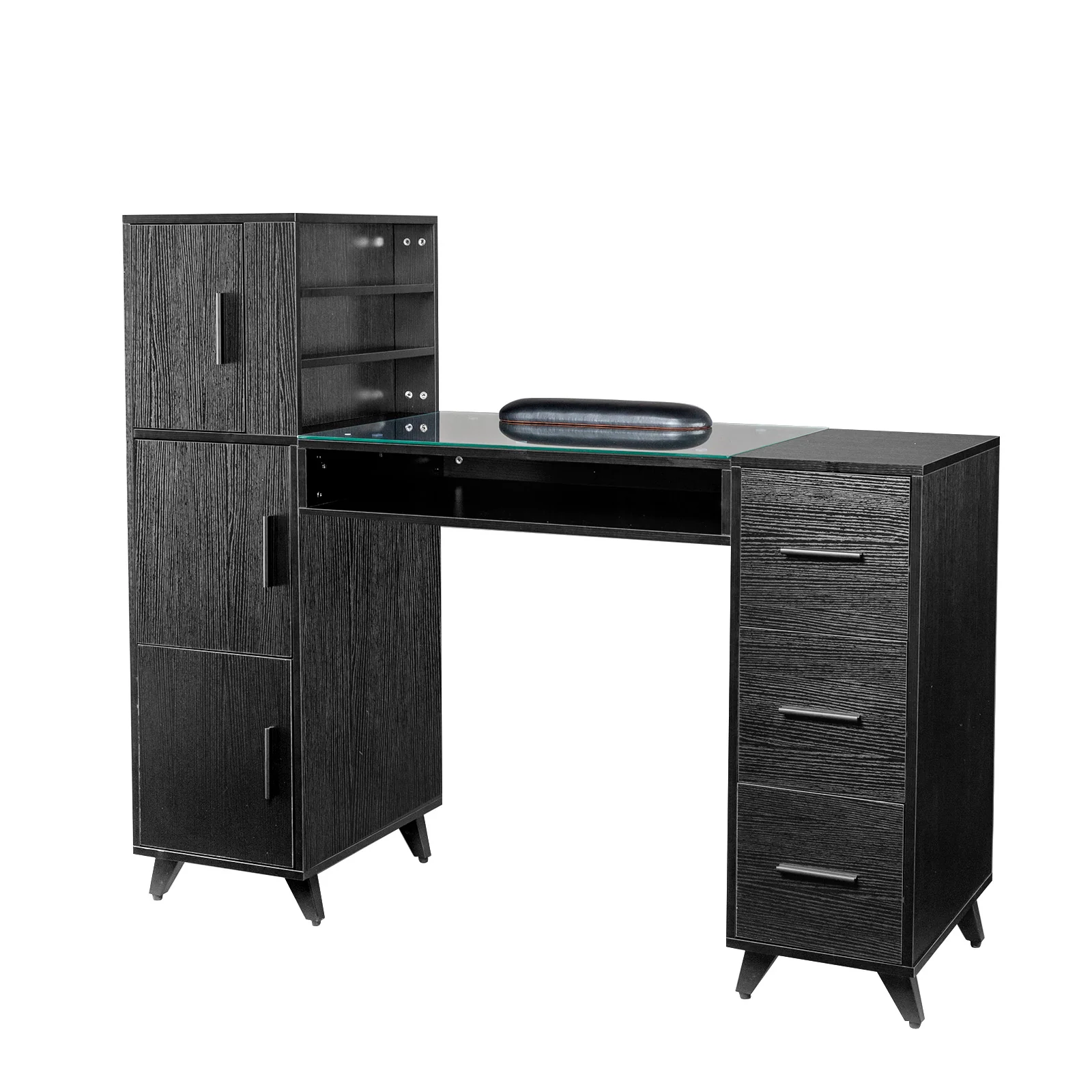 Omysalon MTD Nail Manicure Table w/Glass Top & Wrist Rest - Image 10