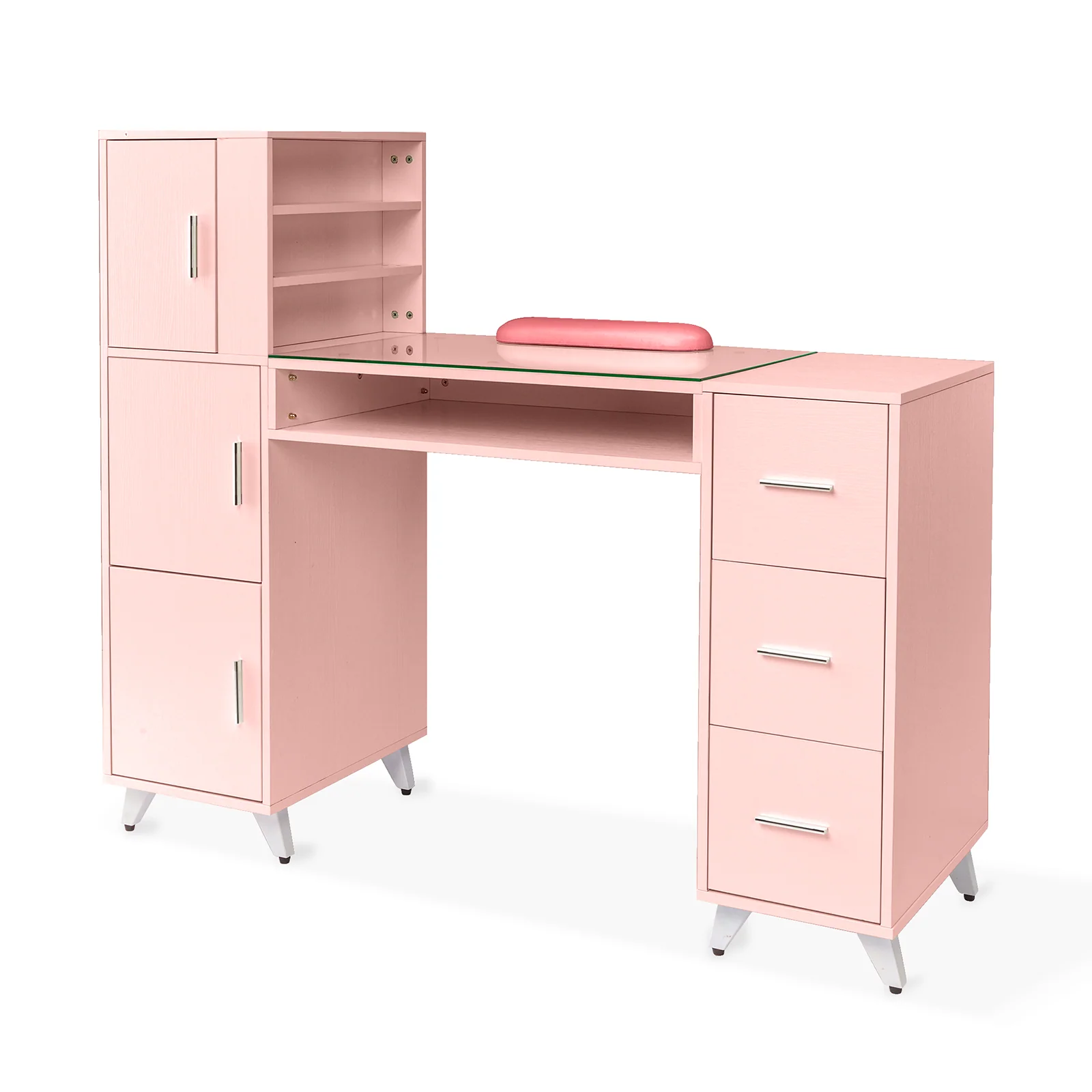 Omysalon MTD Nail Manicure Table w/Glass Top & Wrist Rest - Image 19