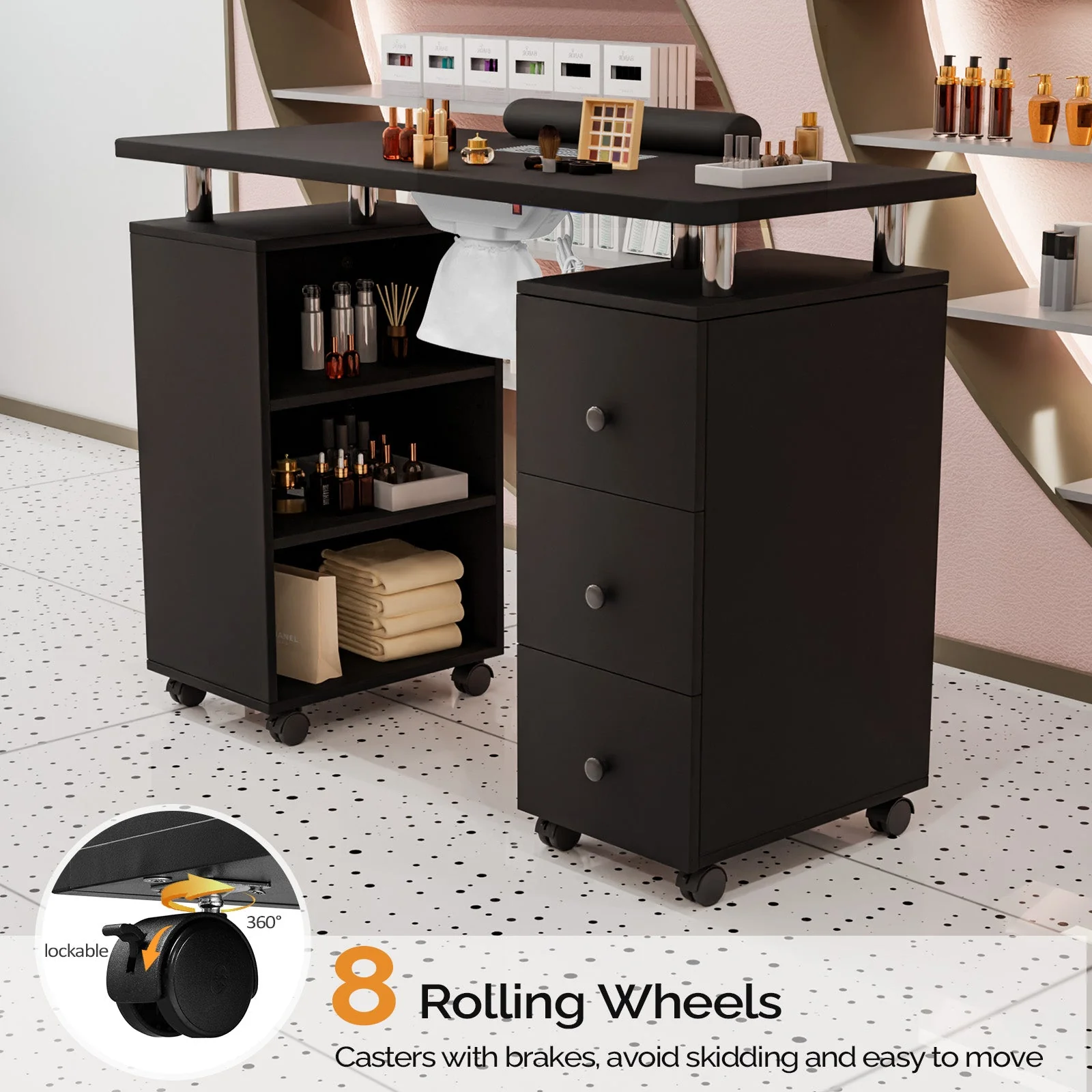 Omysalon Manicure Table w/Electric Dust Collector - Image 16