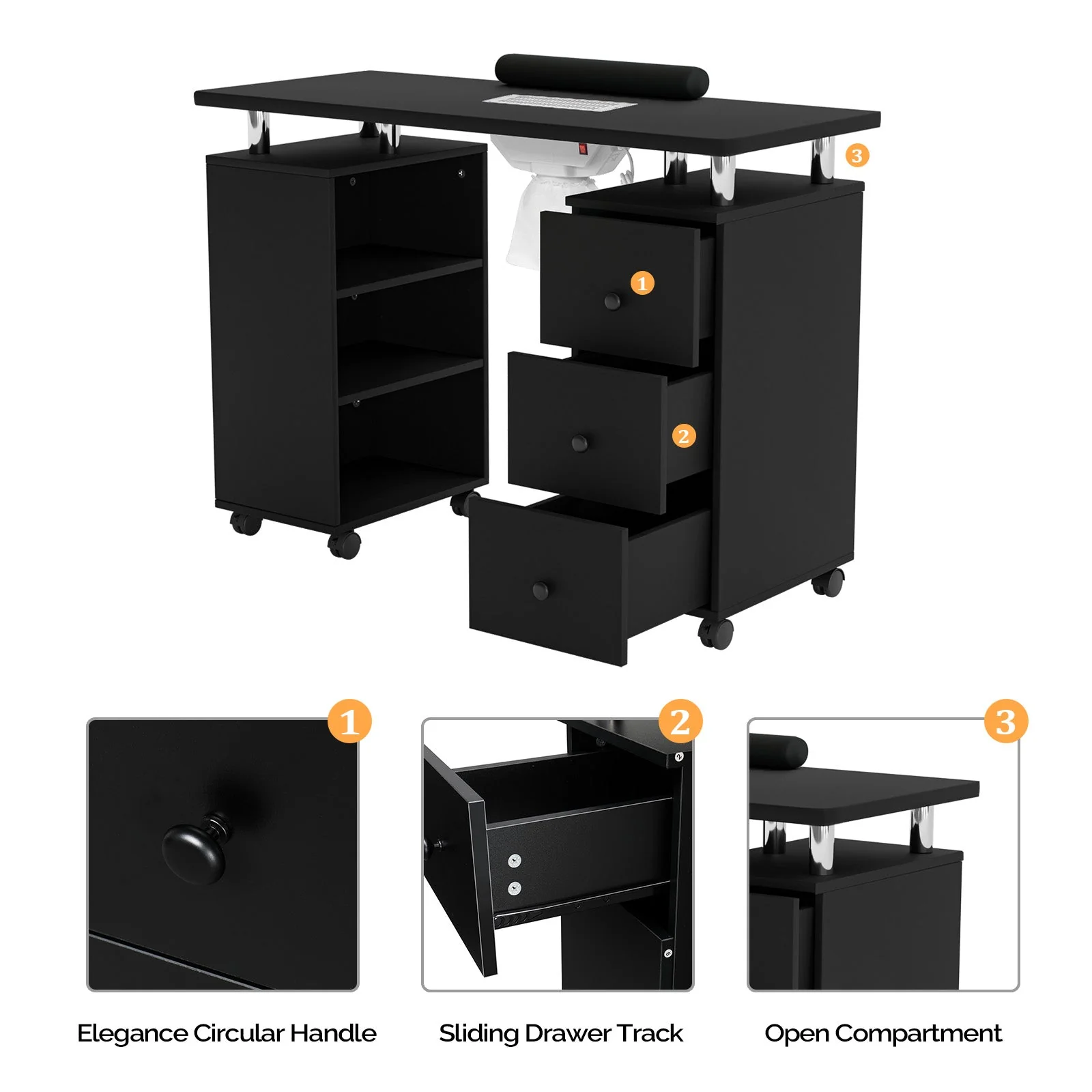 Omysalon Manicure Table w/Electric Dust Collector - Image 17