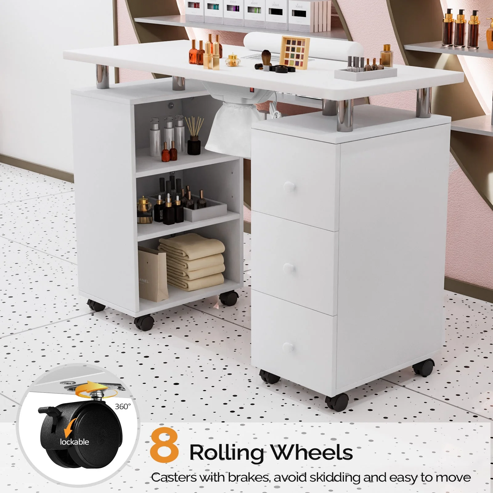 Omysalon Manicure Table w/Electric Dust Collector - Image 7