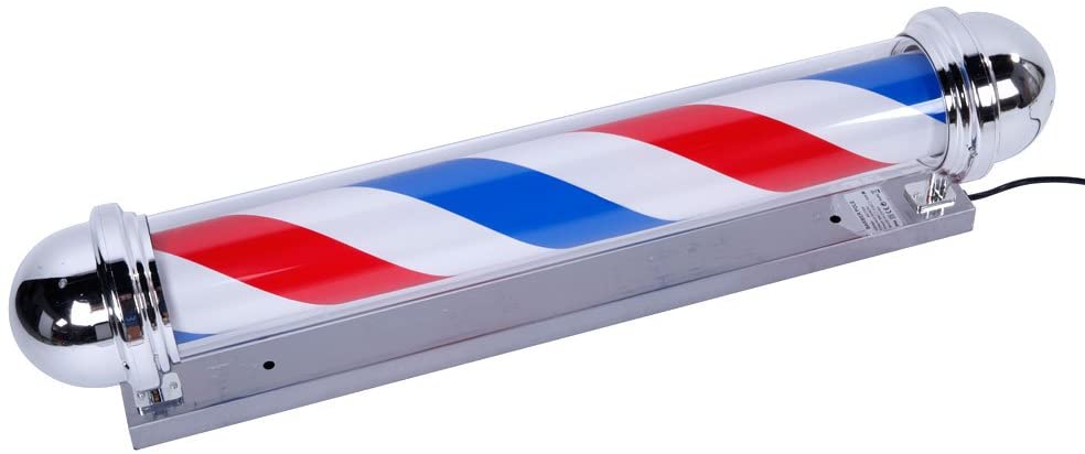 OmySalon 36in Barber Pole Light with Rotating Red White Blue LED Strips - Image 5