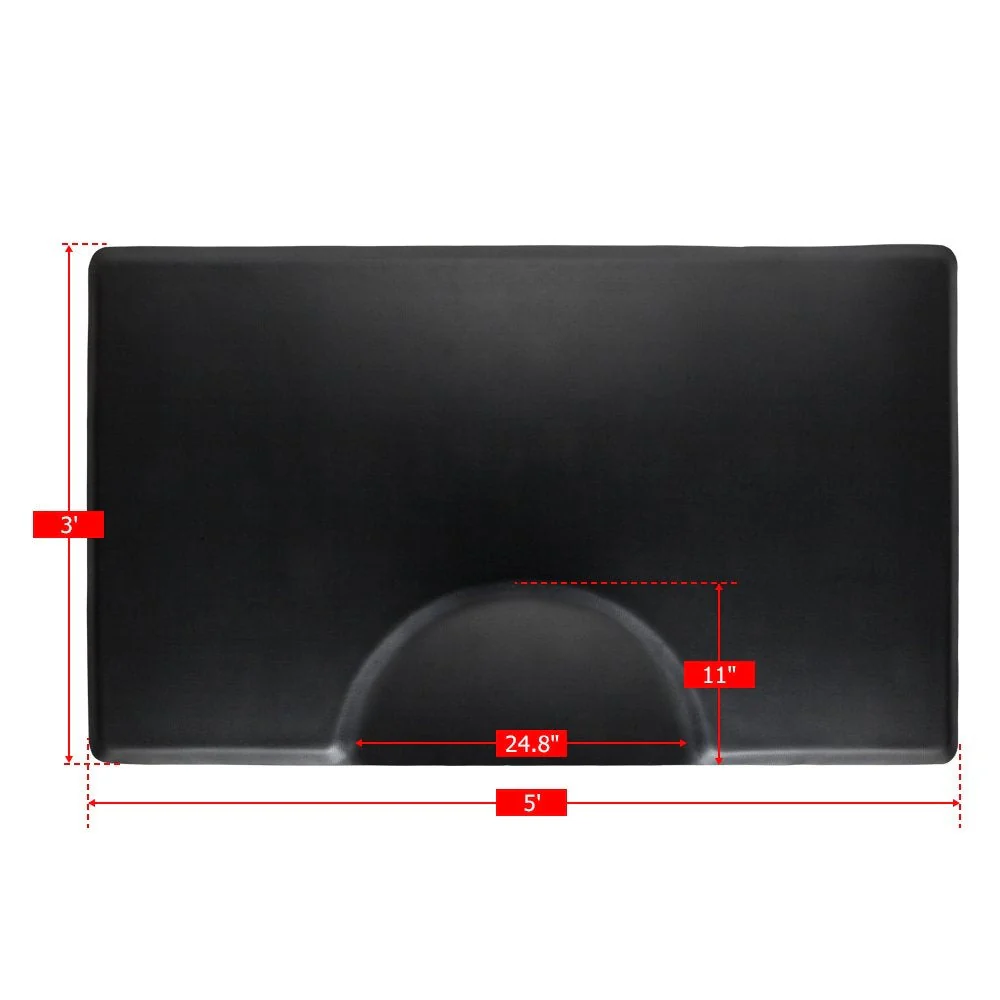 OmySalon 3' x 5' Salon Anti Fatigue Mat Rectangle Barber Mat for Hair Stylist - Image 3