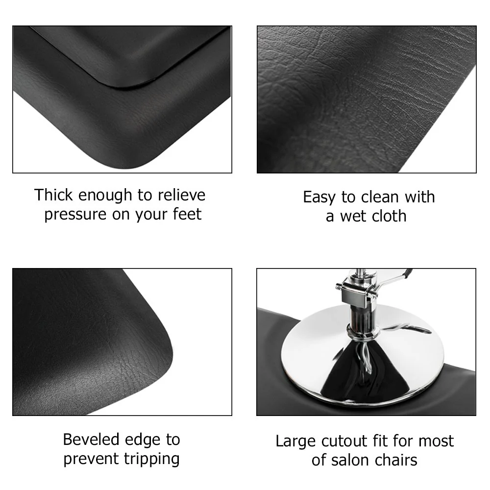OmySalon 3' x 5' Salon Anti Fatigue Mat Rectangle Barber Mat for Hair Stylist - Image 5