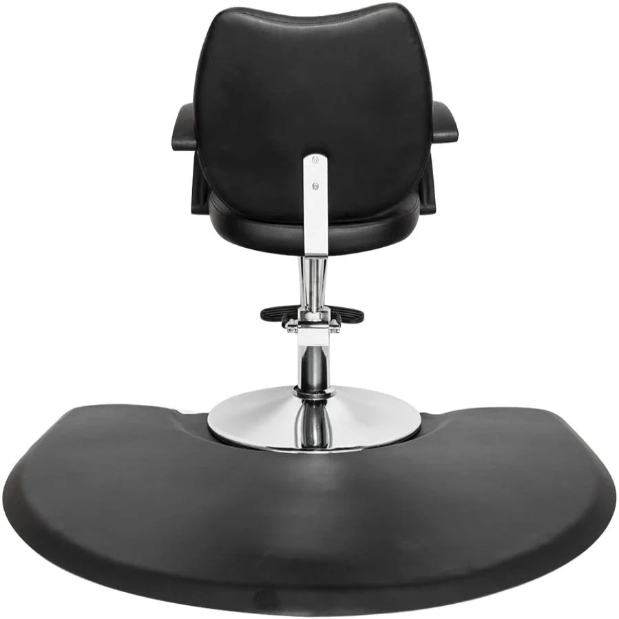 OmySalon 3' x 4' Anti Fatigue Mat Circular Salon Barber Mat for Hair Stylist 1in Thick - Image 4