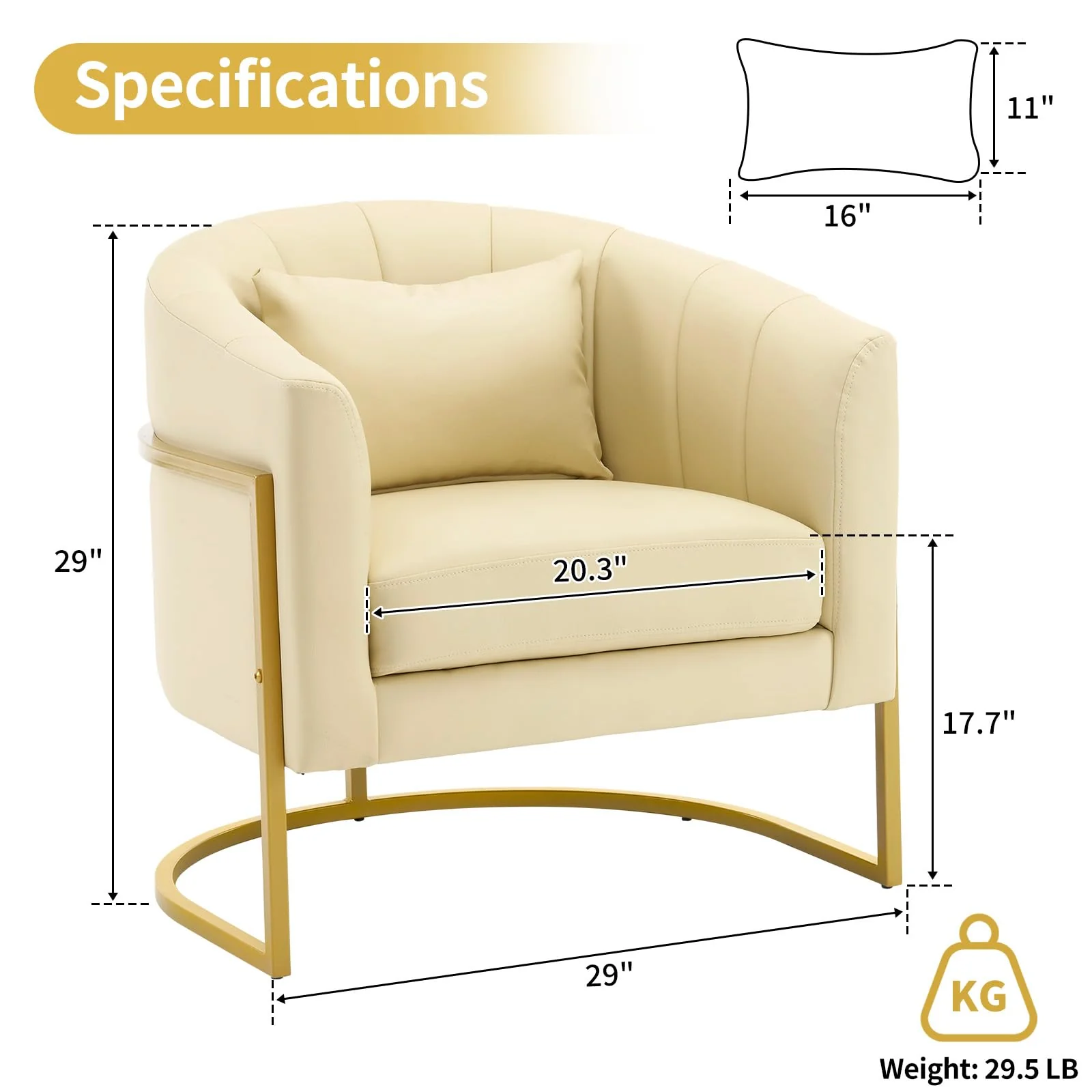 OmySalon Modern Velvet Vanity Manicure Chair with Gold Metal Support & Comfotable Armrest Pillow - Image 27