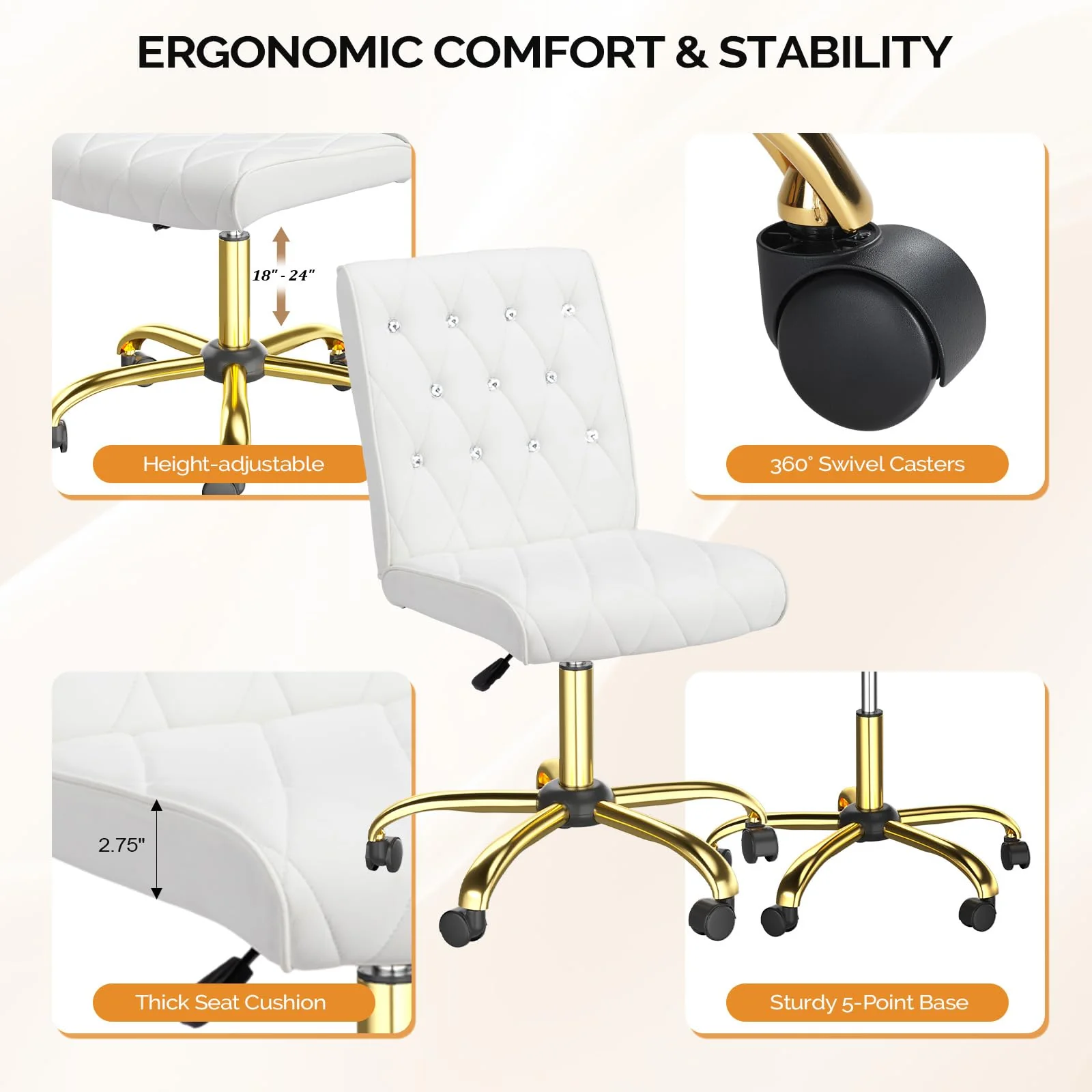 OmySalon MT-SC Nail Manicure Table w/Electric Dust Collector & Wrist Rest & Diamond Decoration - Image 49
