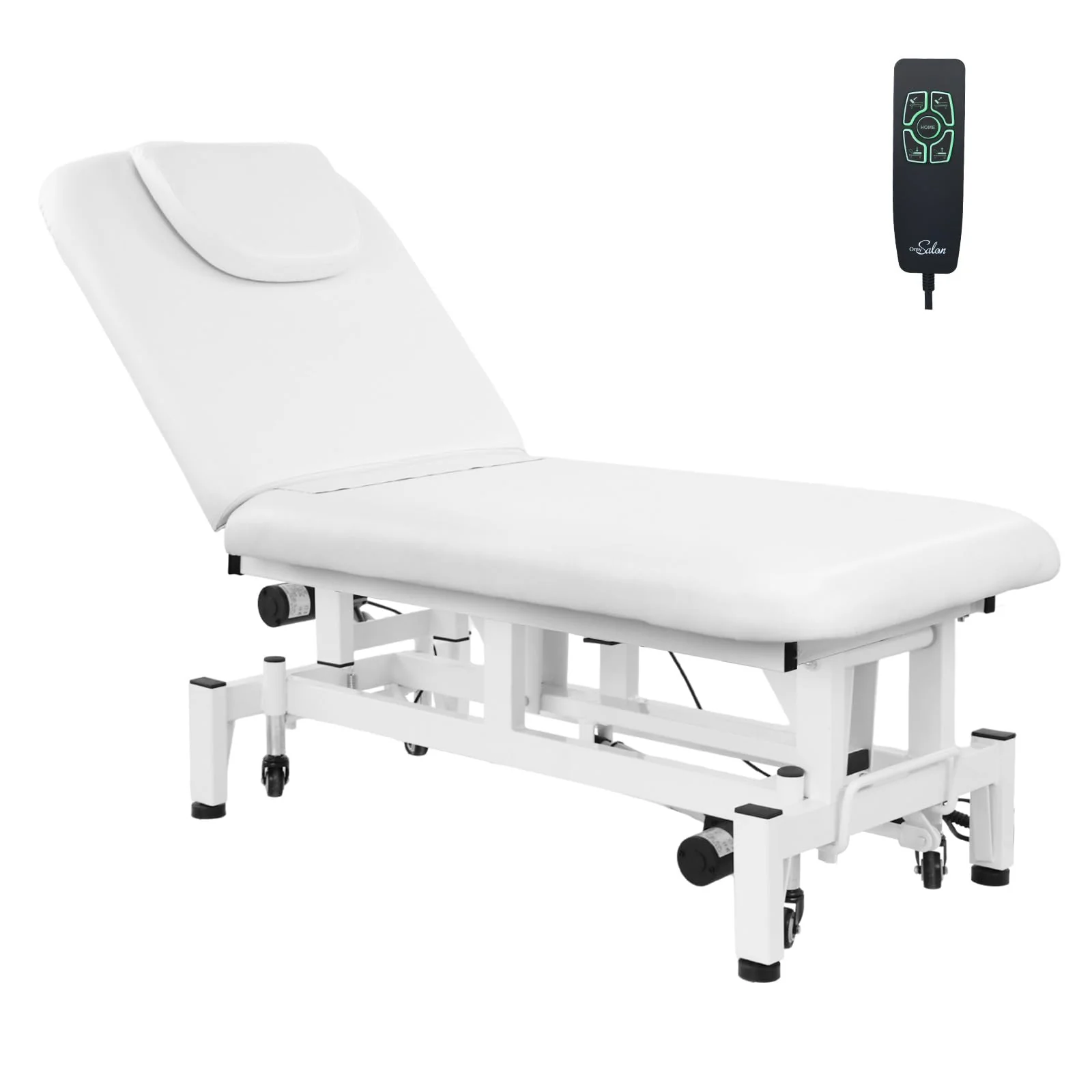 OmySalon MTB-DM 71in Heavy Duty Electric Dual-Motor Remote Control Physical Therapy Massage Table with Adjustable Height & Backrest - Image 9