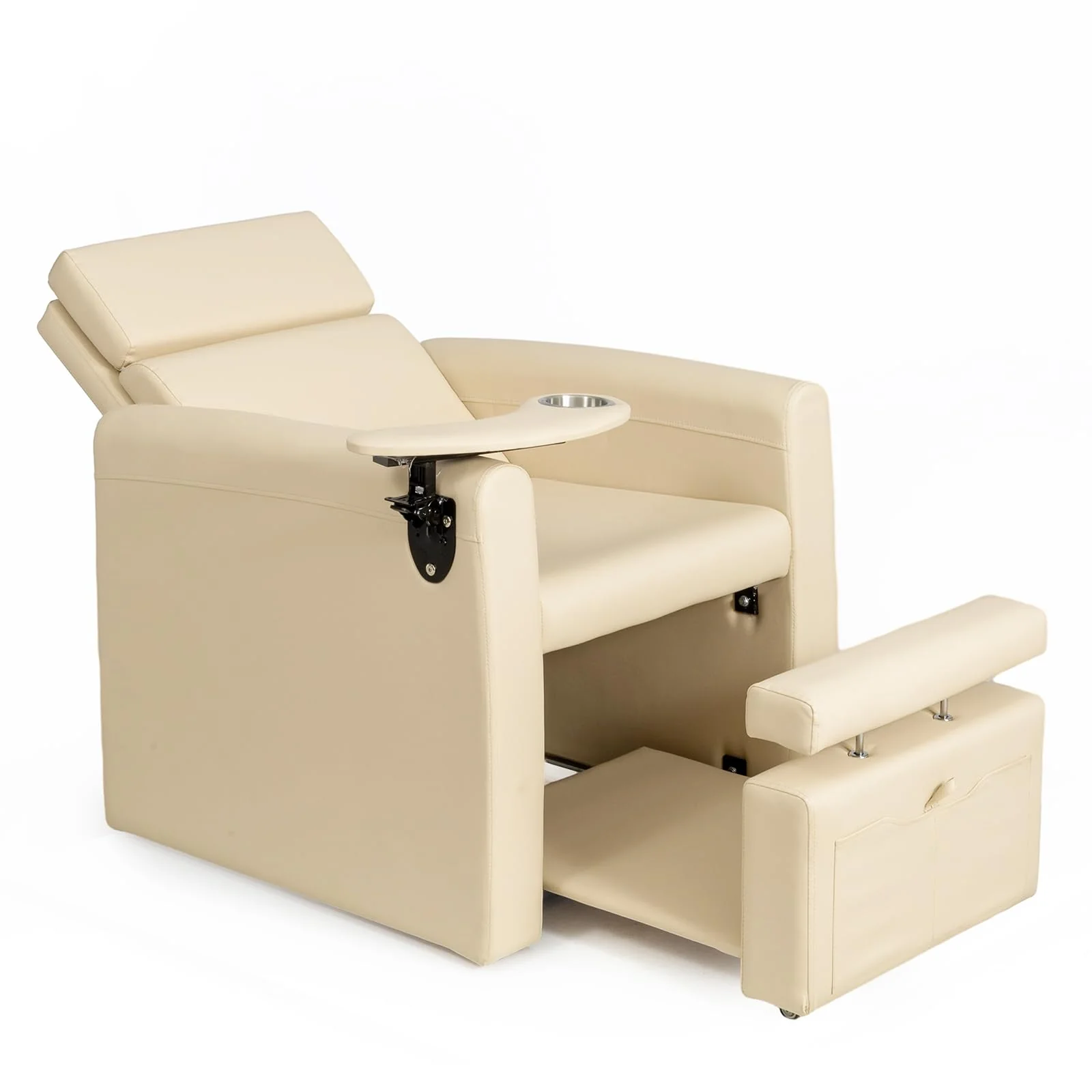 OmySalon PCE-WR Professional Full-Floor Support Electric Pedicure Chair with Adjustable Backrest & Hidden Storage Platfo - Image 10