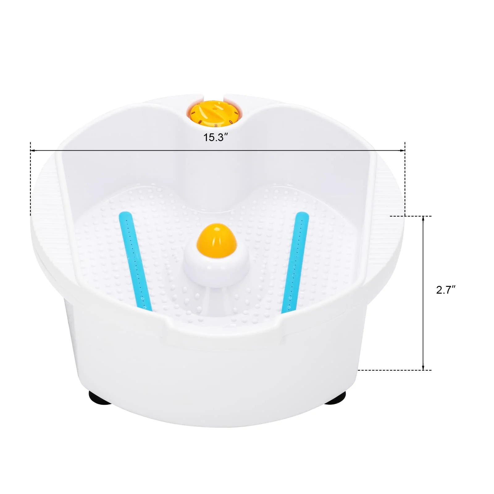 OmySalon PUS-01 Hydraulic Pedicure Chair with Adjustable Foot Rest & Bubble Massage Foot Bath & Rolling Stool - Image 6
