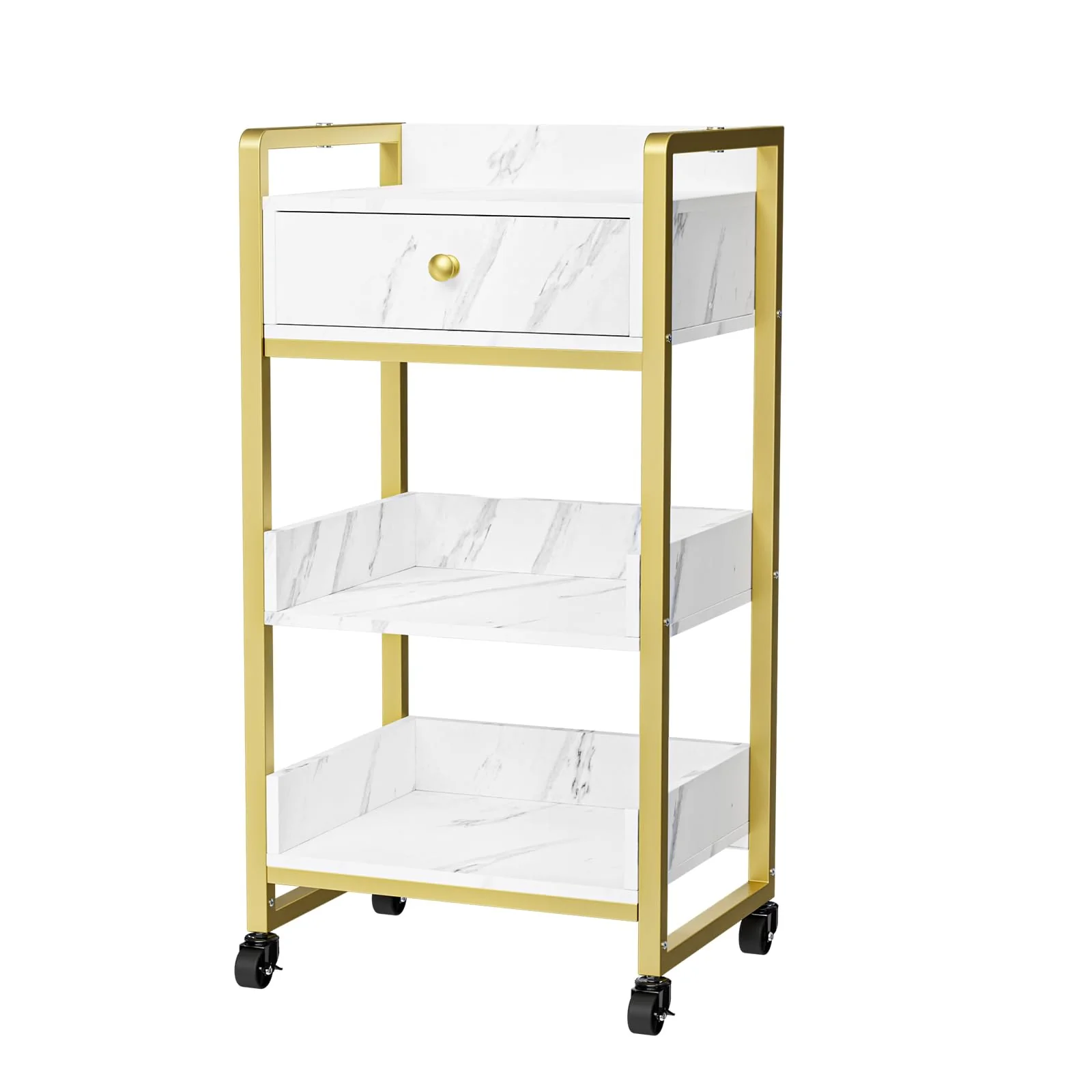OmySalon Rolling Utility Esthetician Trolley Cart with Wheels - Image 10