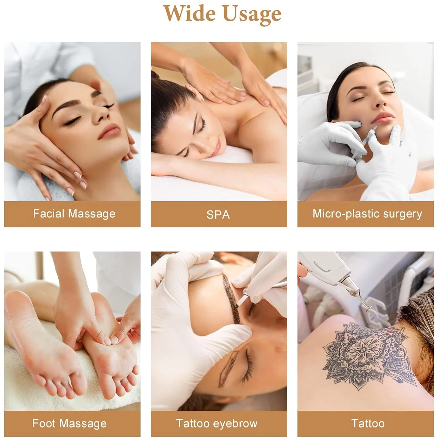 OmySalon SBWD 72in Adjustable Facial Massage Bed w/2 Beauty Baskets - Image 5