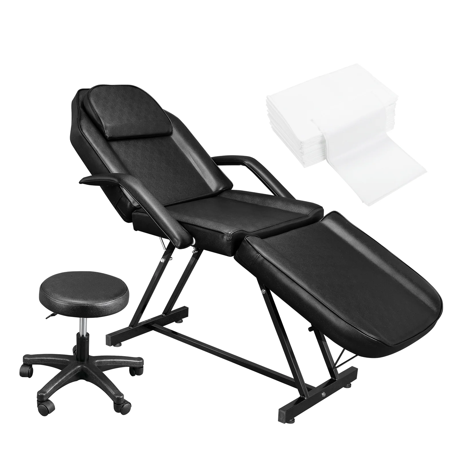 OmySalon SBWS 73in Adjustable Facial Massage Bed w/Hydraulic Rotating Stool - Image 26
