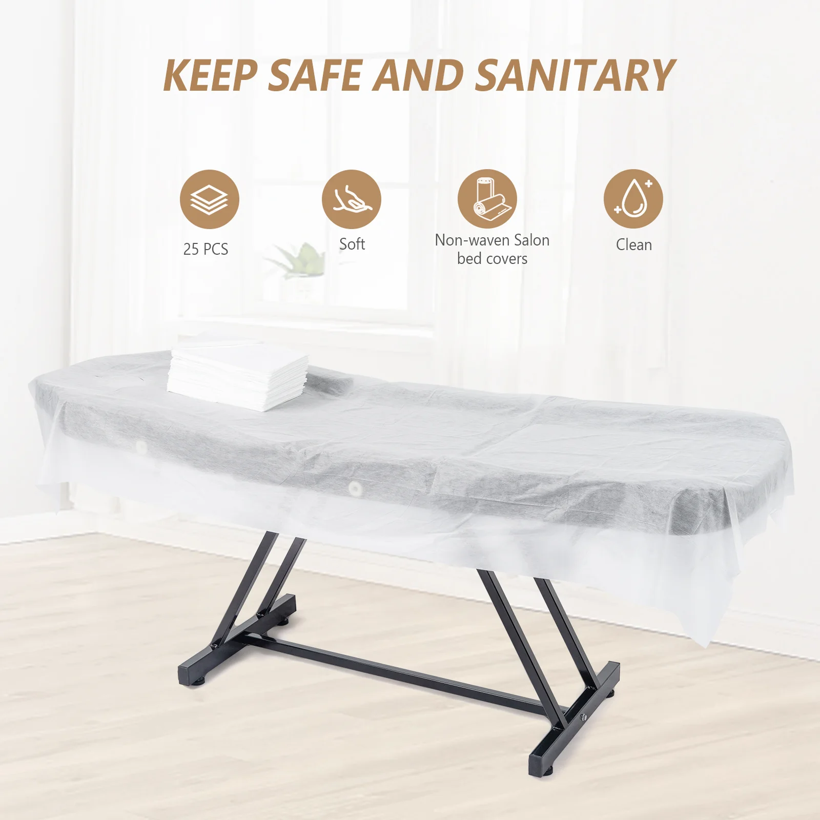 OmySalon SBWS 73in Adjustable Facial Massage Bed w/Hydraulic Rotating Stool - Image 27