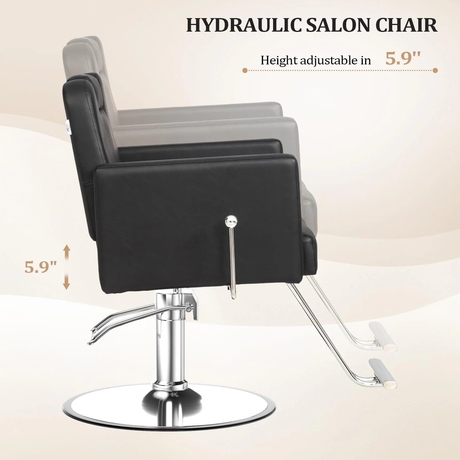 OmySalon SC2311 All Purpose 360° Swivel Hydraulic Reclining Salon Chair w/Headrest - Image 13
