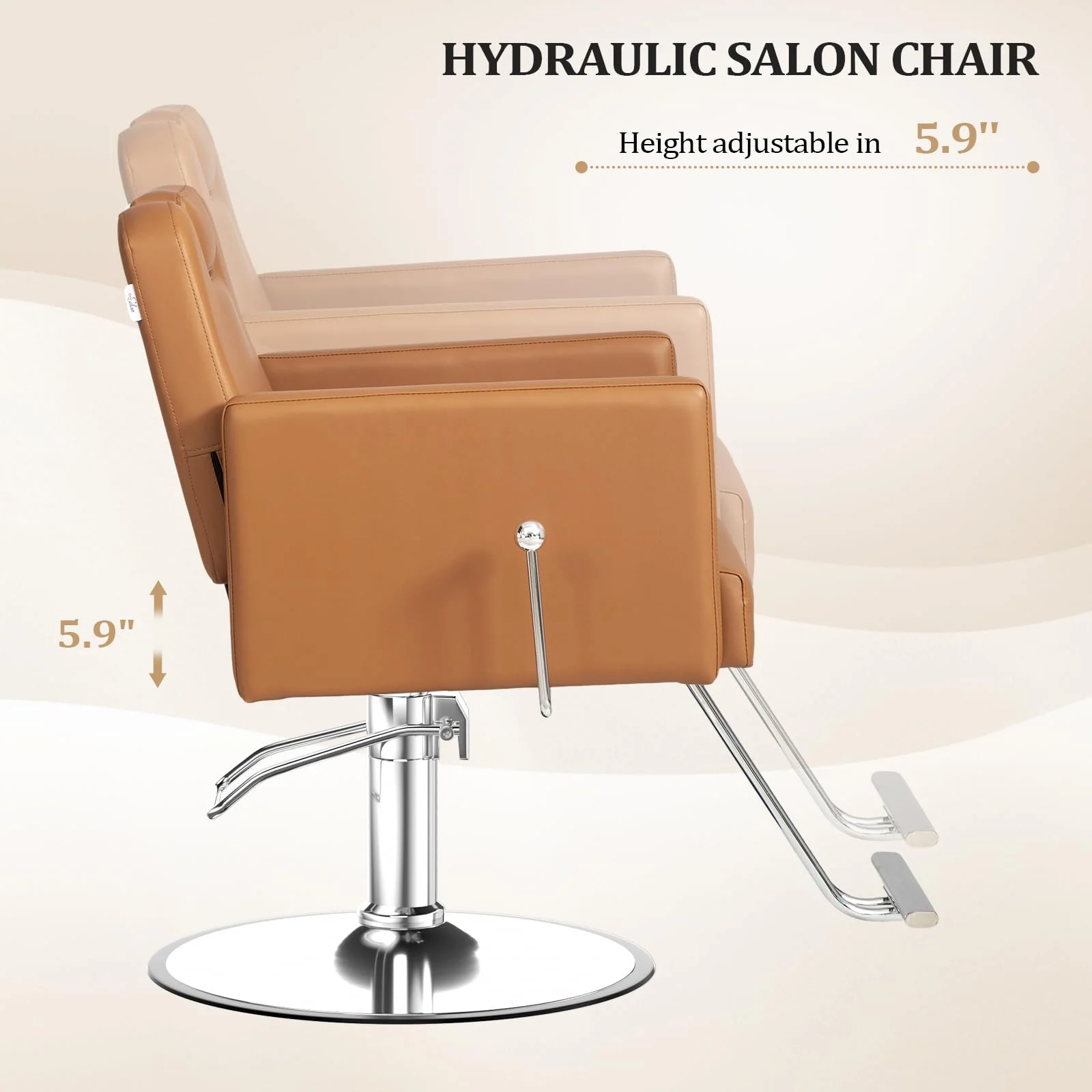 OmySalon SC2311 All Purpose 360° Swivel Hydraulic Reclining Salon Chair w/Headrest - Image 5