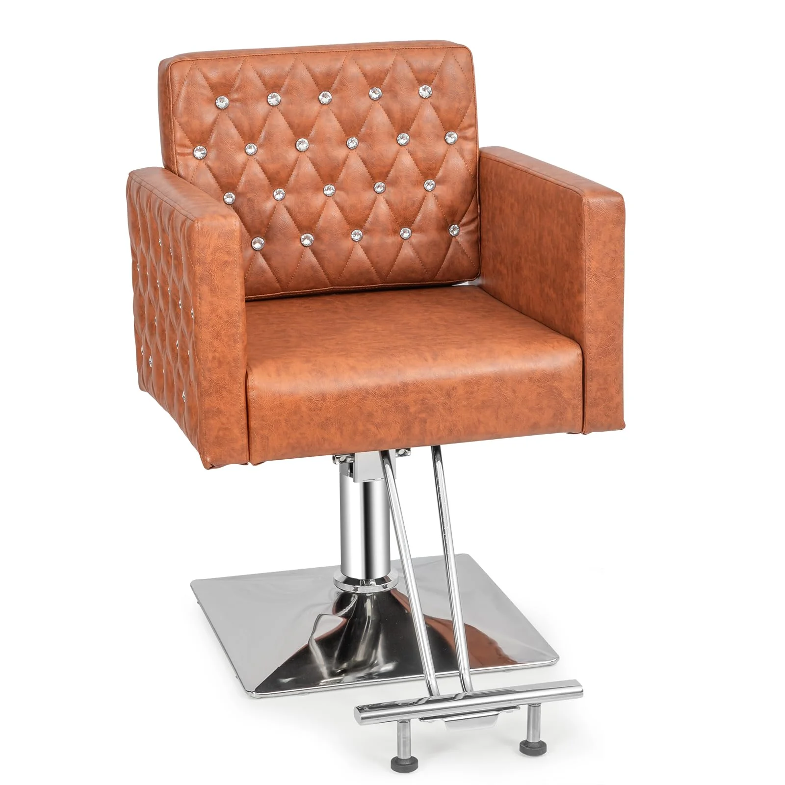OmySalon SC2801 Modern Heavy Duty Hydraulic Swivel Hair Stylist Salon Chair with Curved Armrests - Image 12
