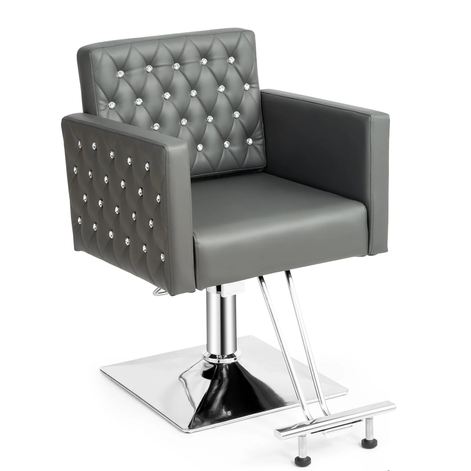 OmySalon SC2801 Modern Heavy Duty Hydraulic Swivel Hair Stylist Salon Chair with Curved Armrests - Image 6