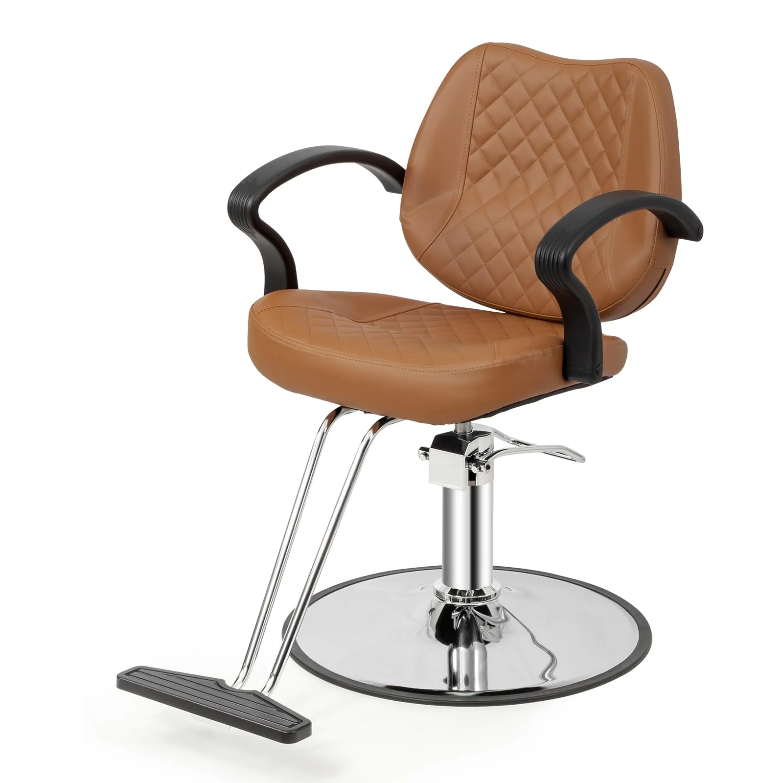 OmySalon SC2901 Ergonomic 360-Degree Swivel Hydraulic Hair Stylist Salon Chair with Curved Armrests - Image 9