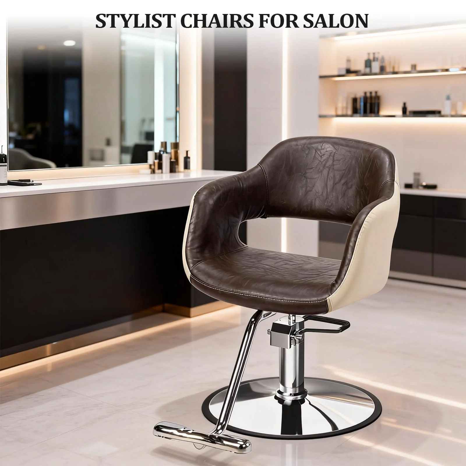 OmySalon SC3011 Heavy Duty 360° Swivel Hydraulic Styling Chair - Image 16