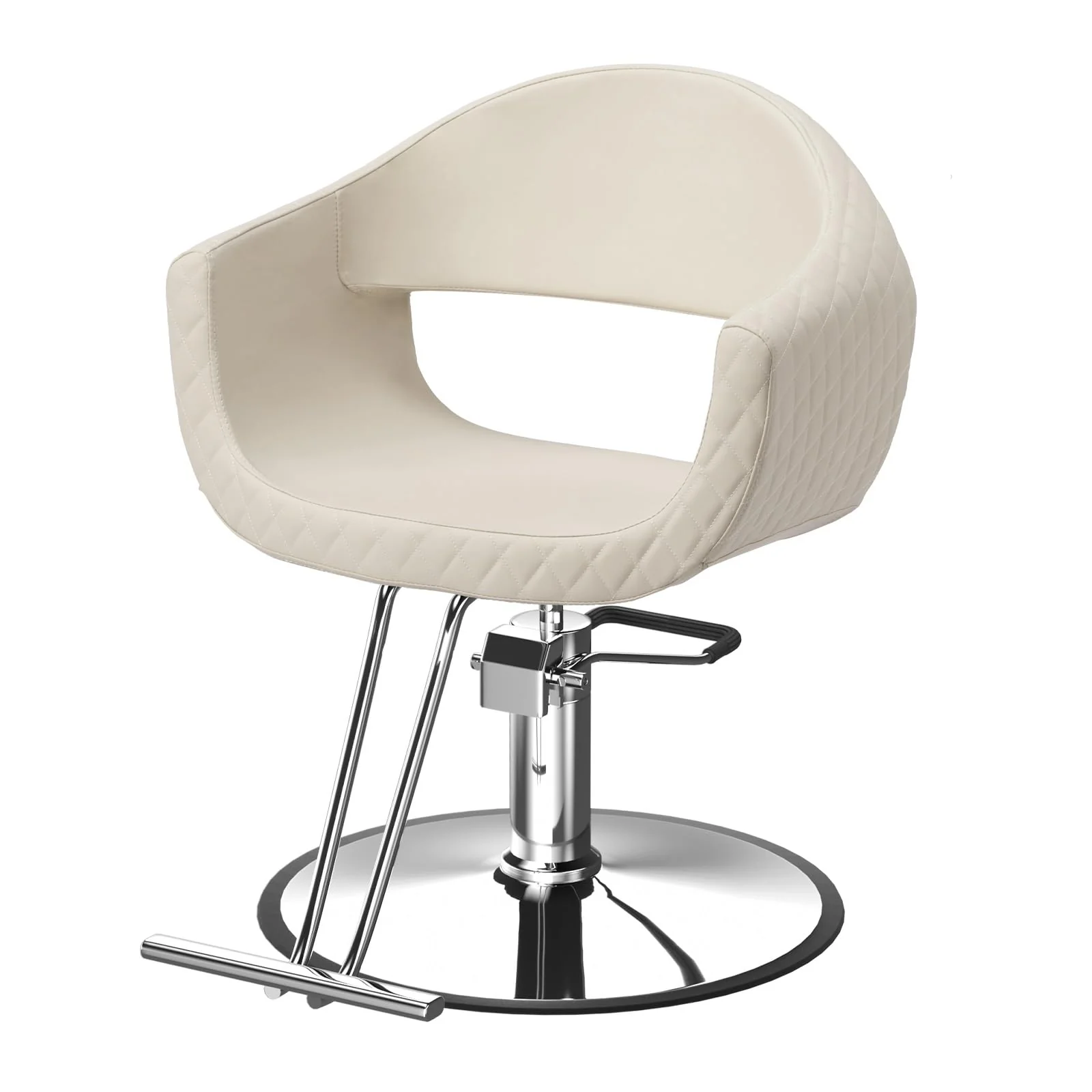 OmySalon SC3201 Eye-catching Rhombus Stitch Pattern Extra Wide Seat Hair Stylist Salon Chair - Image 25