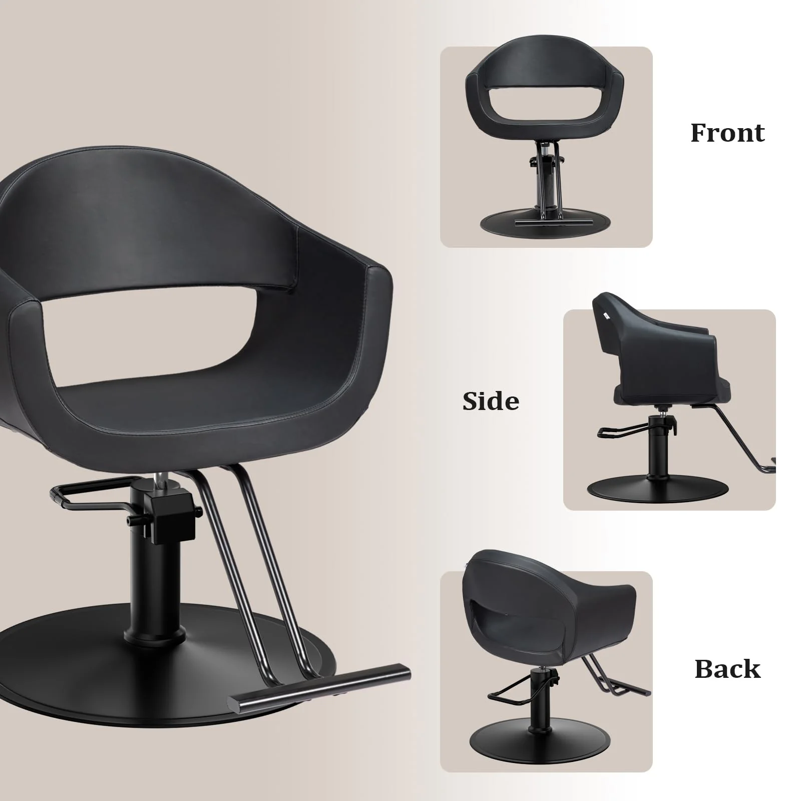 OmySalon SC3202 Heavy Duty 360°Swivel Hydraulic Styling Chair - Image 9