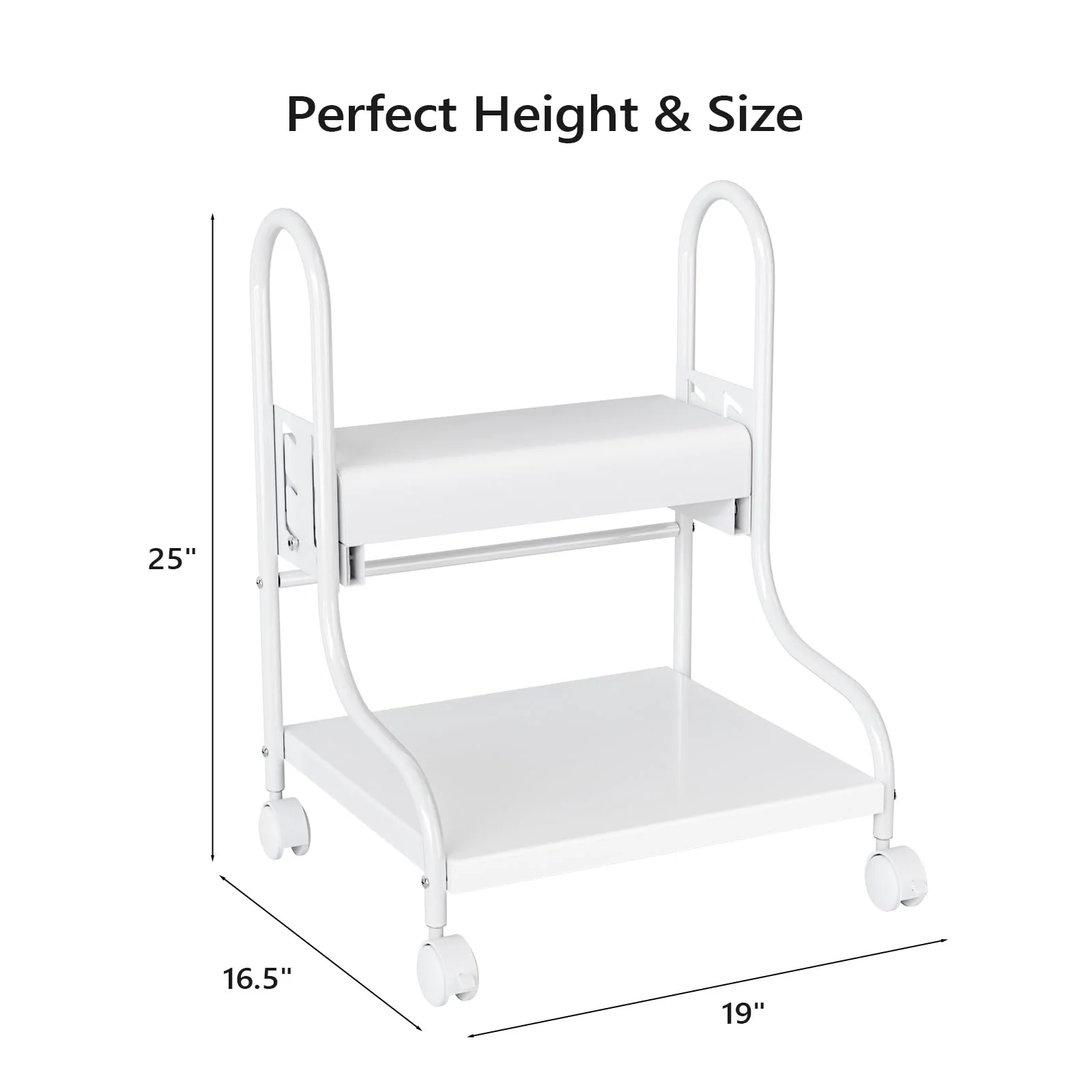 OmySalon SFBC Portable Adjustable Height Pedicure Foot Bath Trolley Cart - Image 17