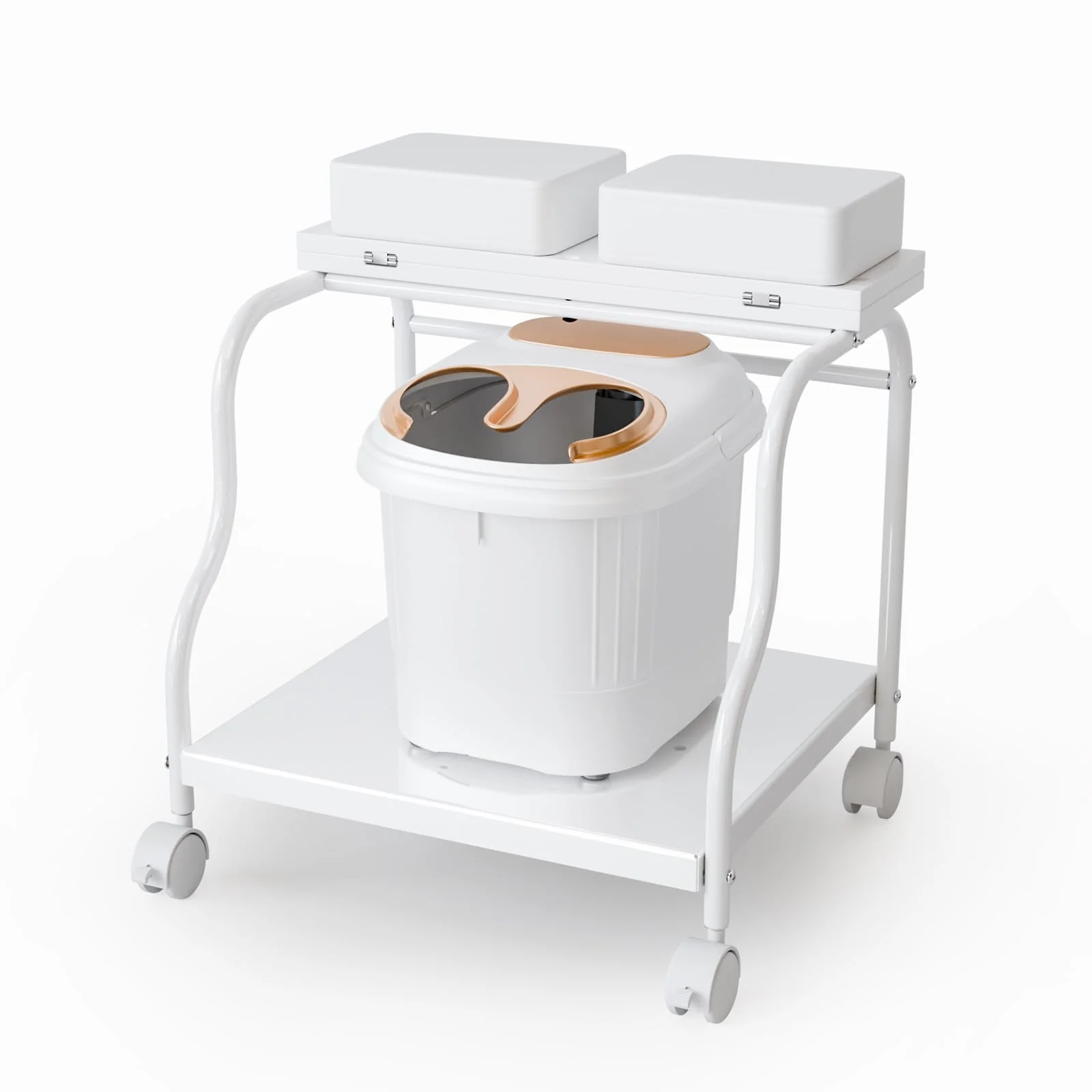 OmySalon SFBCM Portable Foot Bath Pedicure Trolley Cart with Foldable Board - Image 11