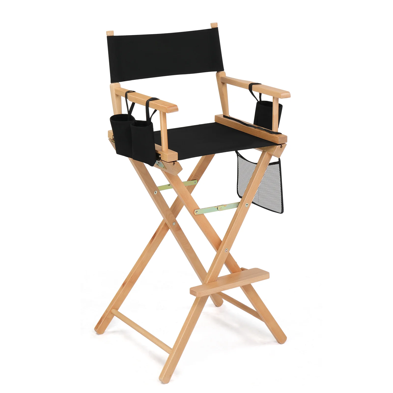 OmySalon Upgraded 31in Director Chair Folding Artist Makeup Chair with Storage Side Bags Replacement Cover Canvas - Image 11