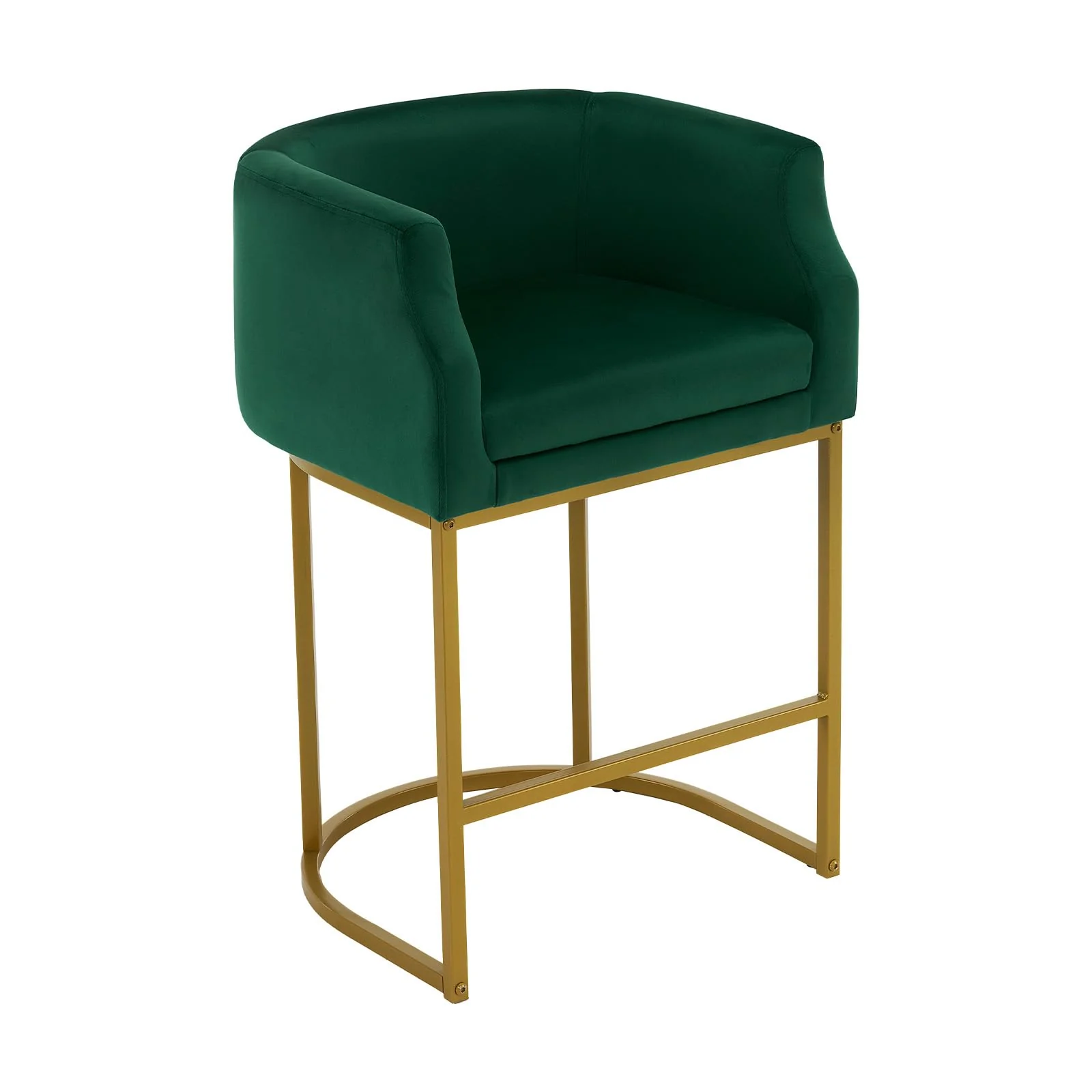 OmySalon Velvet Vanity Manicure Chair Chair with High Gold Metal Support & Comfotable Armrest - Image 11