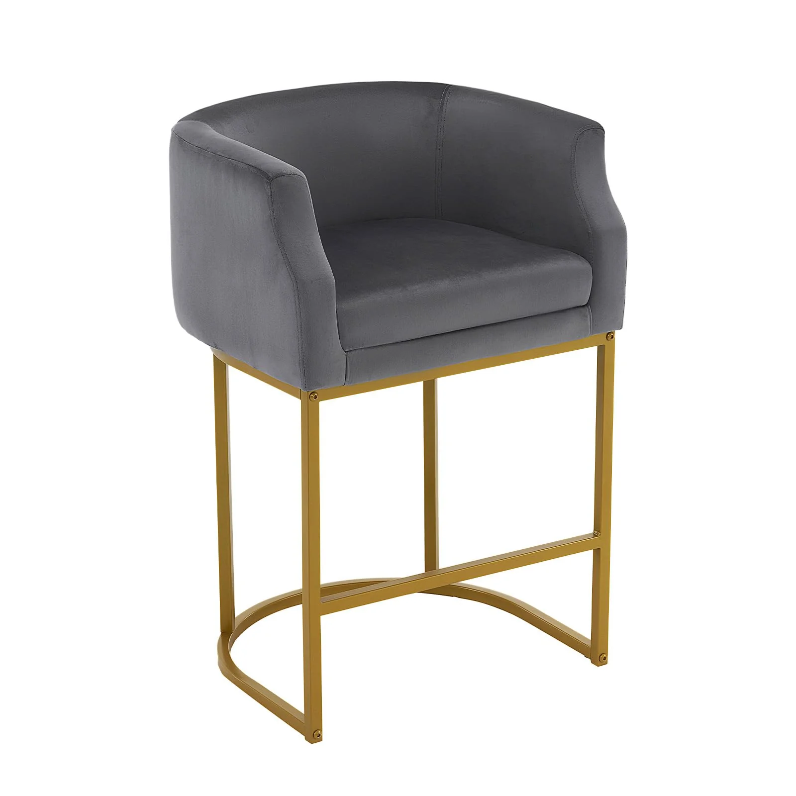 OmySalon Velvet Vanity Manicure Chair Chair with High Gold Metal Support & Comfotable Armrest - Image 20