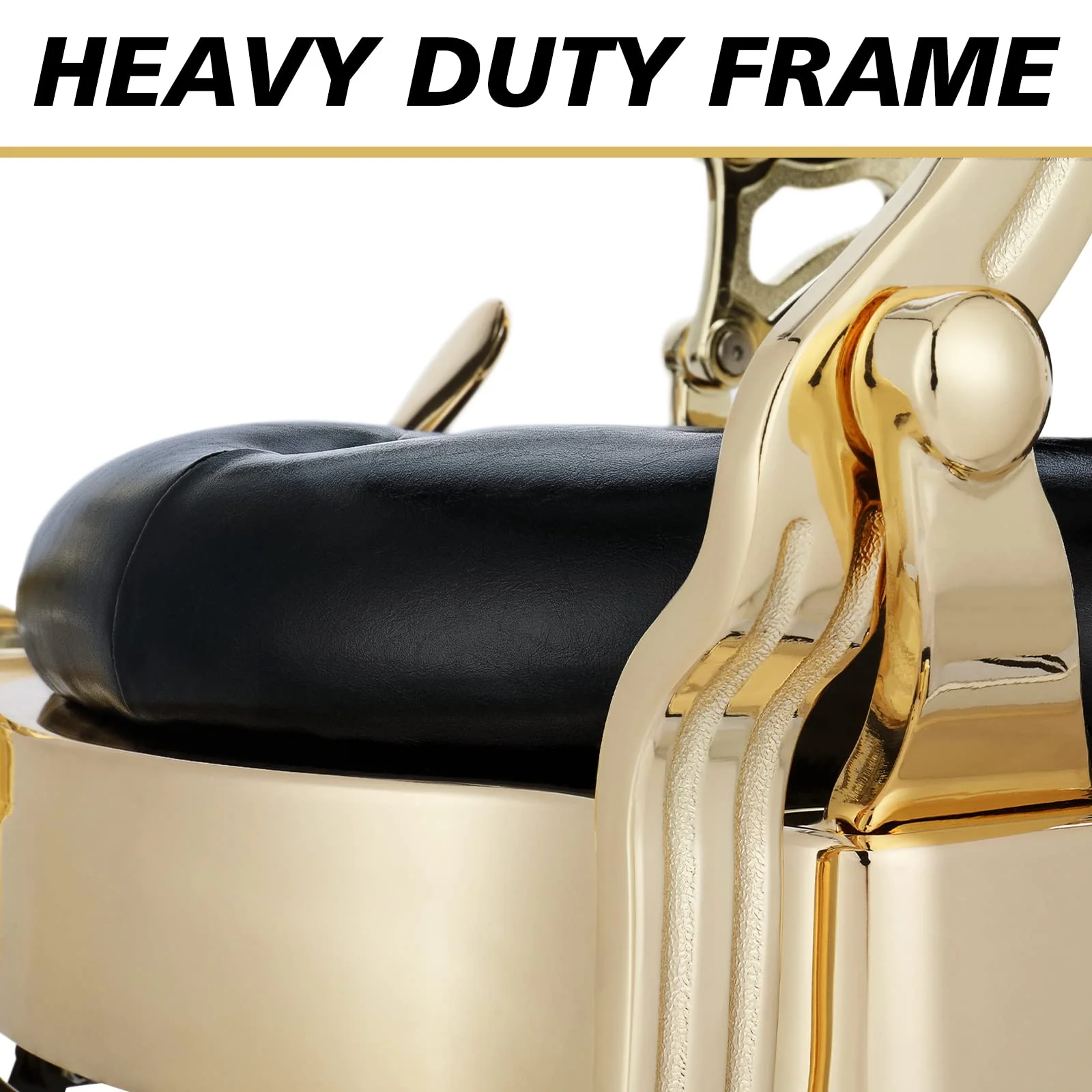 OmySalon BC1101 Vintage Style Heavy Duty Hydraulic Recline Barber Chair - Image 16