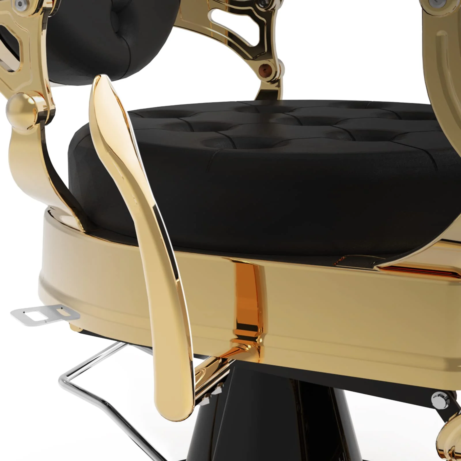 OmySalon BC1101 Vintage Style Heavy Duty Hydraulic Recline Barber Chair - Image 17