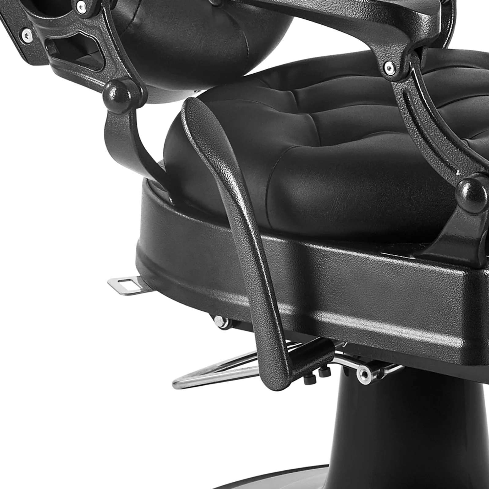 OmySalon BC1101 Vintage Style Heavy Duty Hydraulic Recline Barber Chair - Image 6