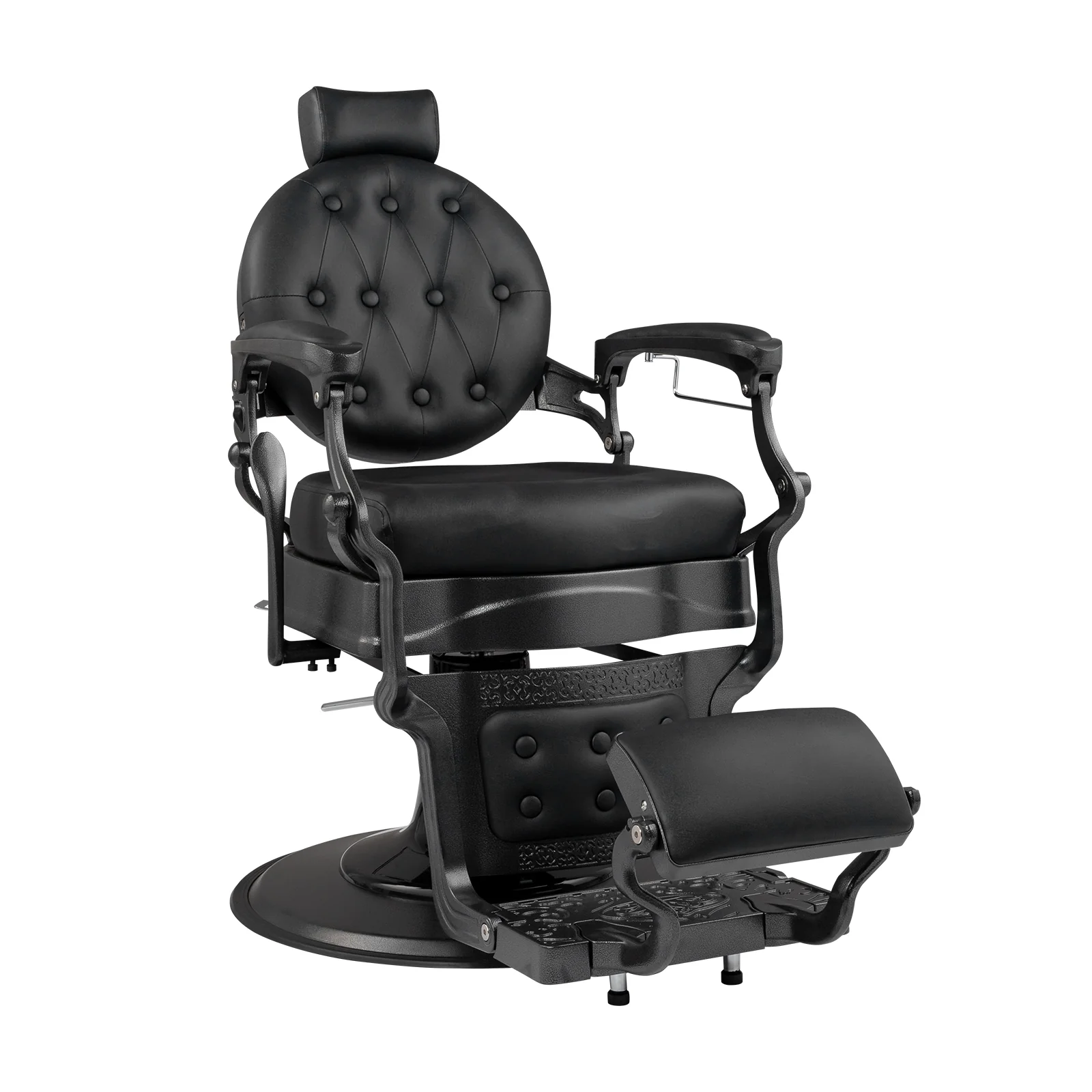 OmySalon BC1601 Vintage Style Heavy Duty Hydraulic Recline Barber Chair - Image 12