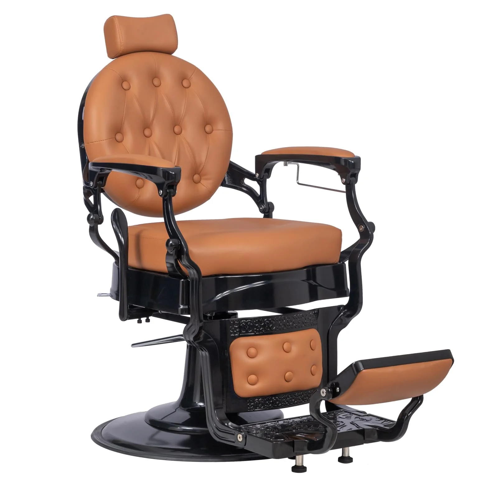 OmySalon BC1601 Vintage Style Heavy Duty Hydraulic Recline Barber Chair - Image 38