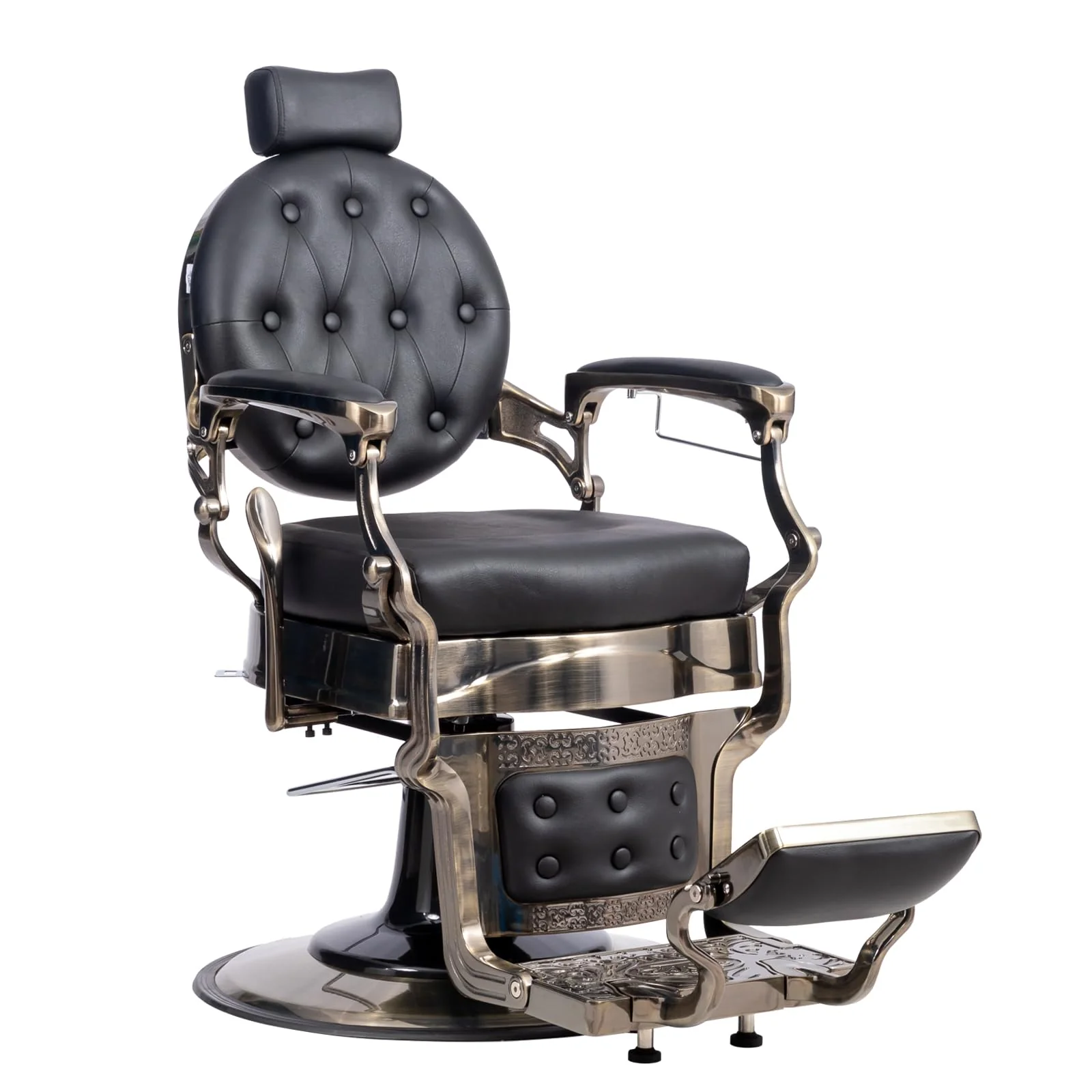 OmySalon BC1601 Vintage Style Heavy Duty Hydraulic Recline Barber Chair - Image 45
