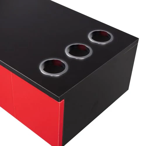 OmySalon HSC-06 Wall Mount Barber Station w/2 Drawers 1 Storage Cabinet 3 Open Shelves - Image 13