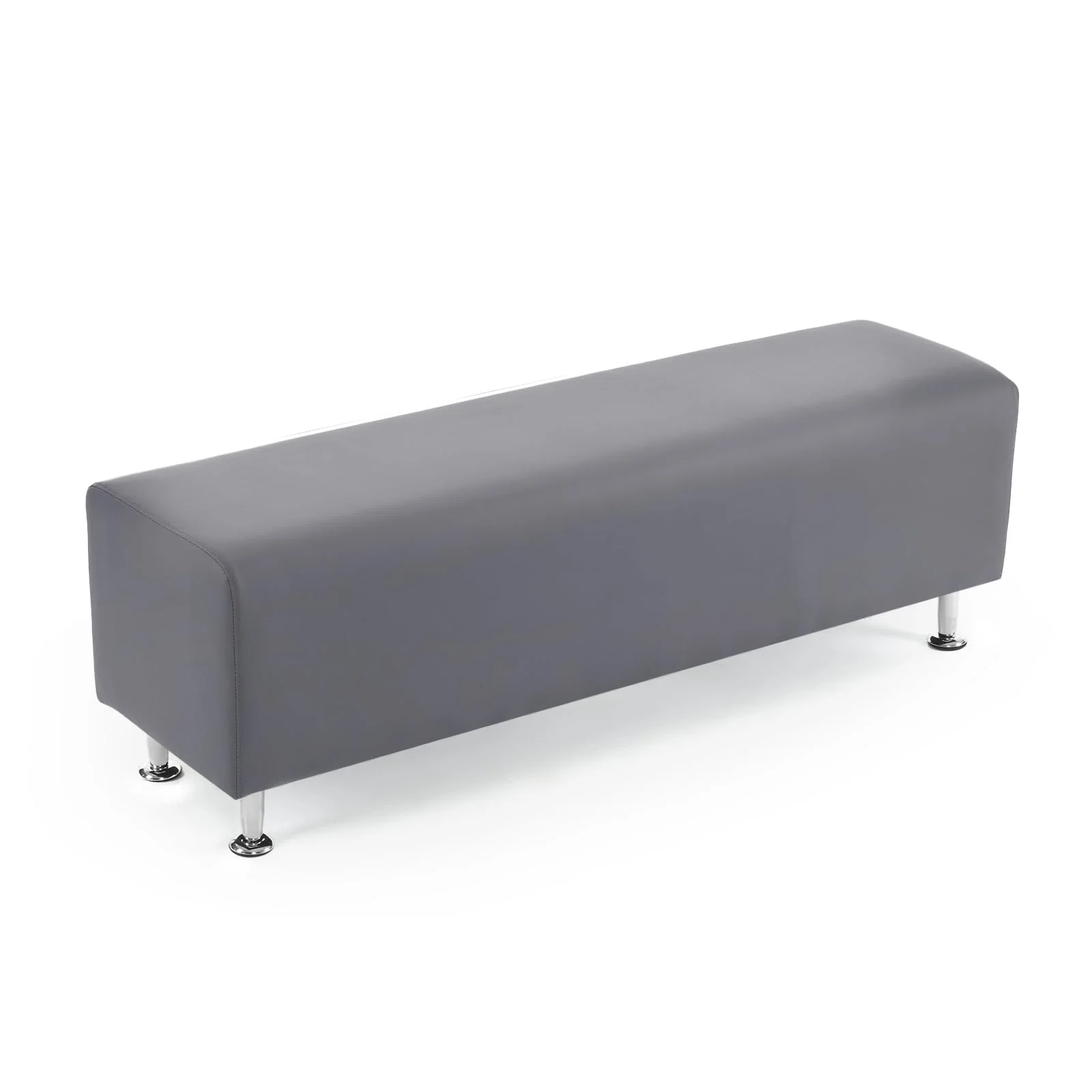 OmySalon WRB1401 53.9in Faux Leather Waiting Room Reception Bench Chair for Beauty Barber Salon SPA Office Small Space - Image 15