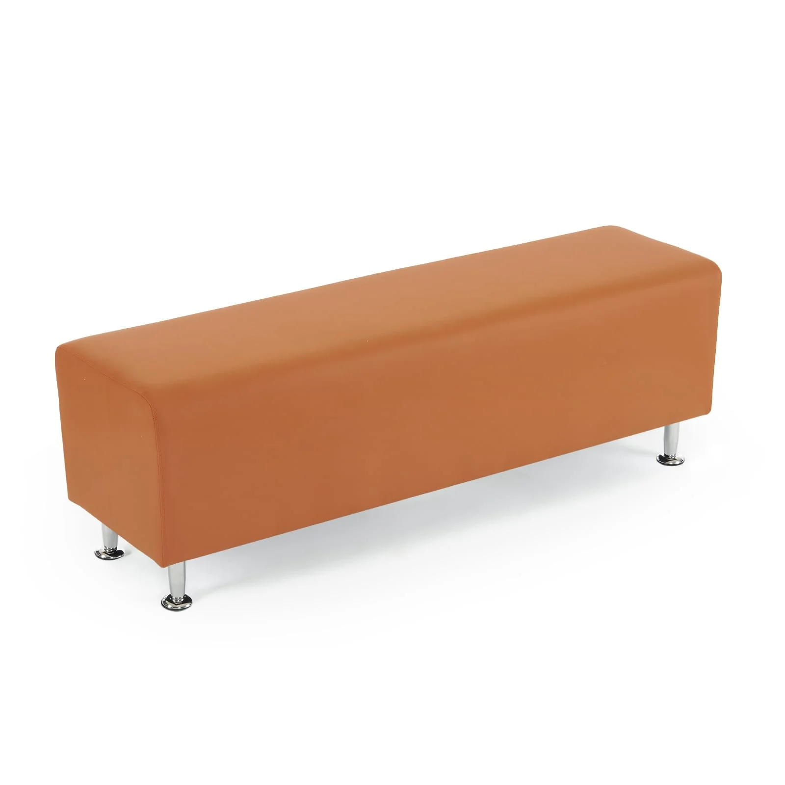 OmySalon WRB1401 53.9in Faux Leather Waiting Room Reception Bench Chair for Beauty Barber Salon SPA Office Small Space - Image 8
