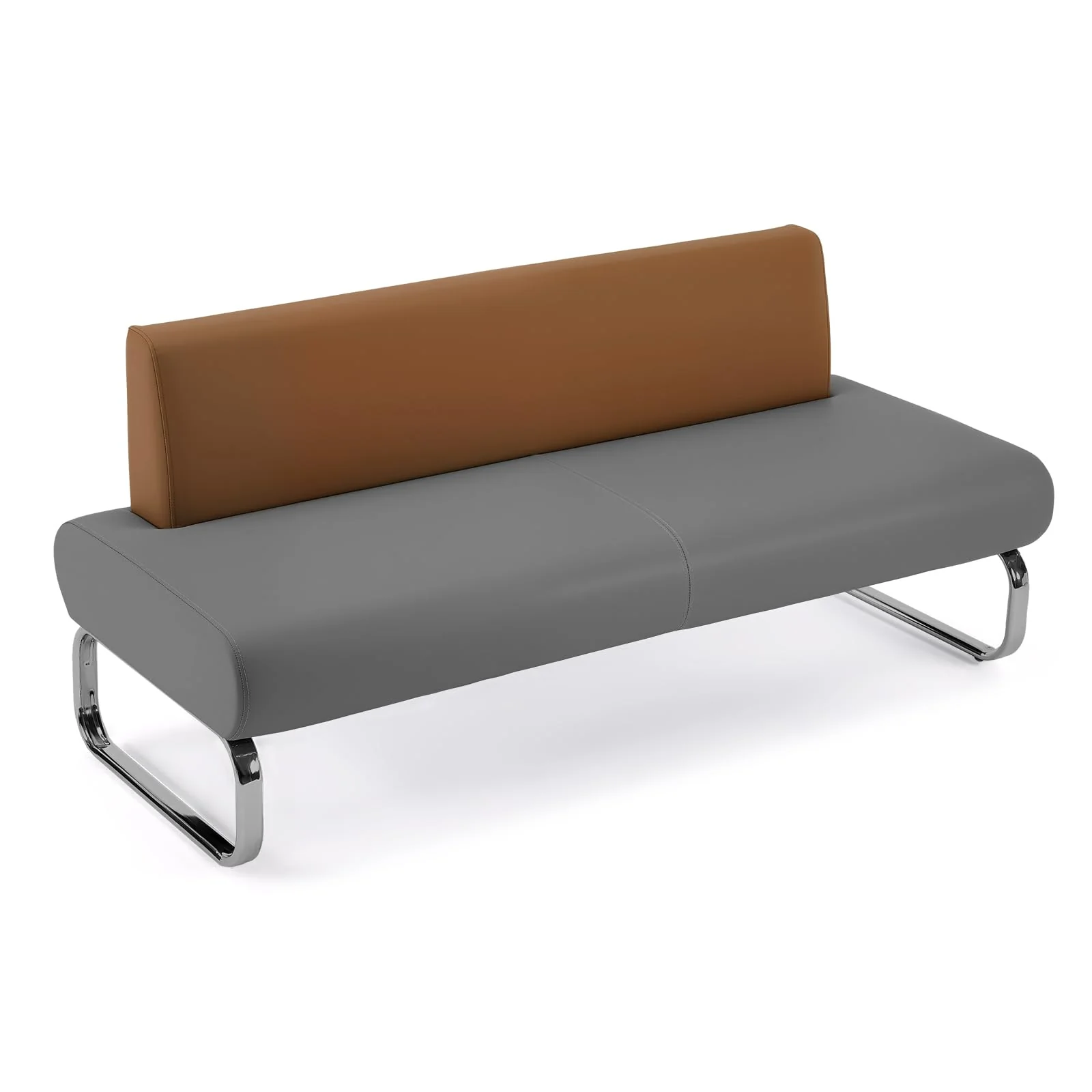 OmySalon WRB2001 Modern 59in Faux Leather Waiting Room Reception Bench Chair with Backrest - Image 16