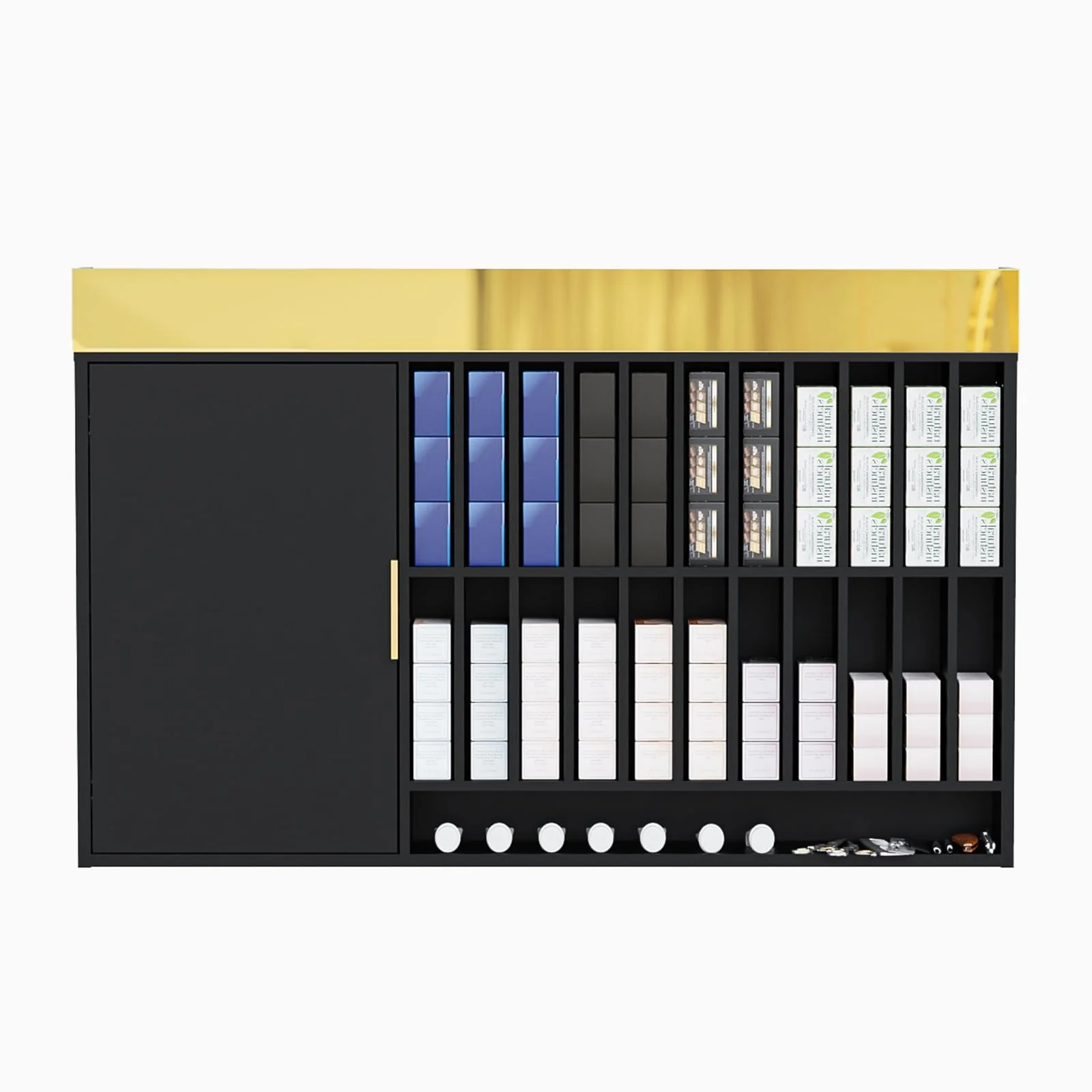 OmySalon WSCR Wall Mounted Hair Color Organizer Rack Cabinet Station - Image 13