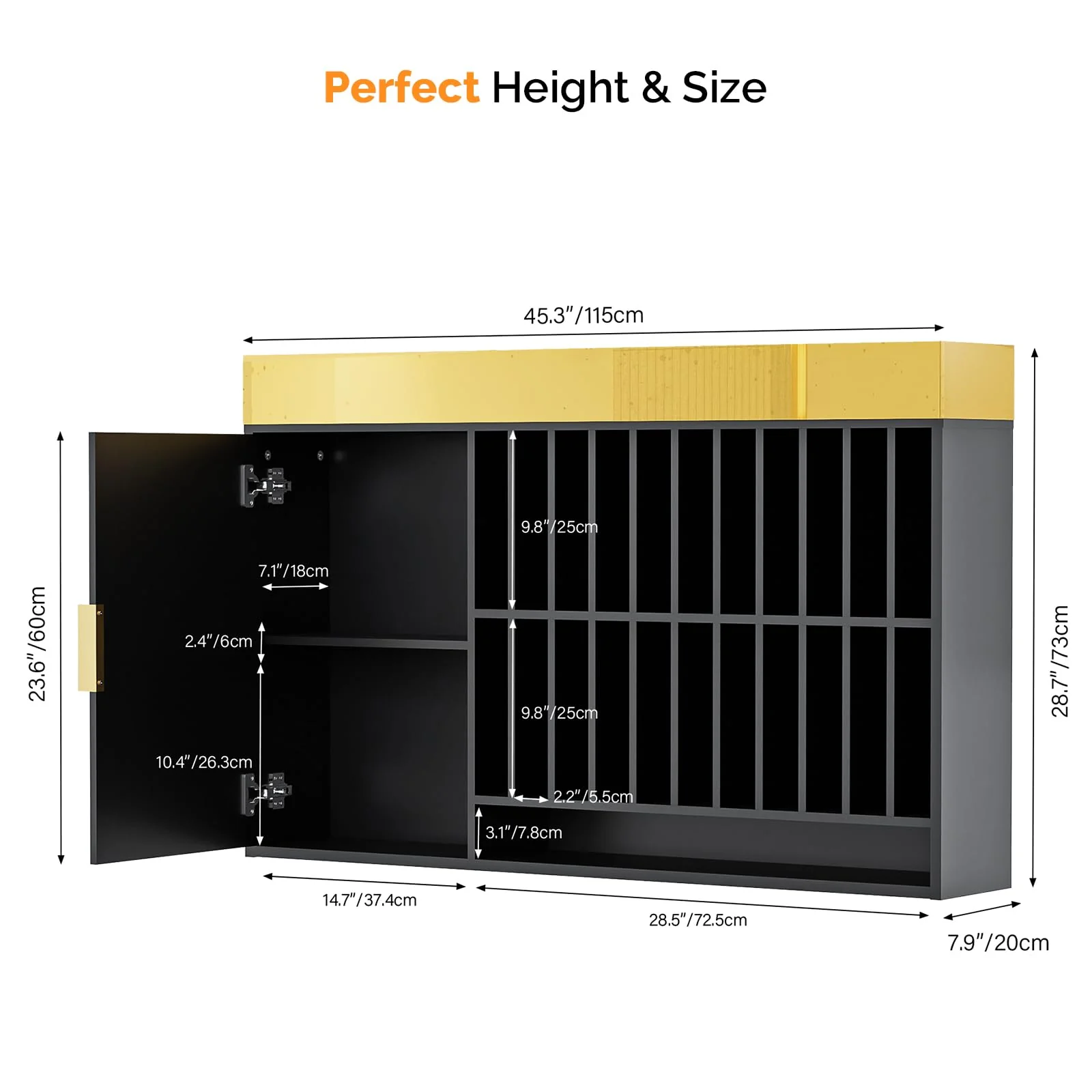 OmySalon WSCR Wall Mounted Hair Color Organizer Rack Cabinet Station - Image 15