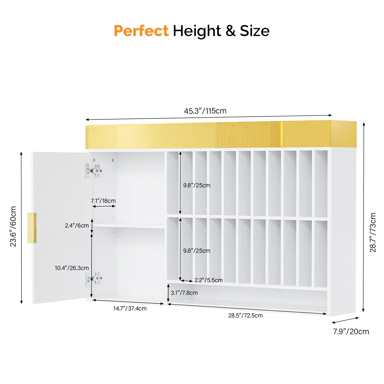 OmySalon WSCR Wall Mounted Hair Color Organizer Rack Cabinet Station - Image 22
