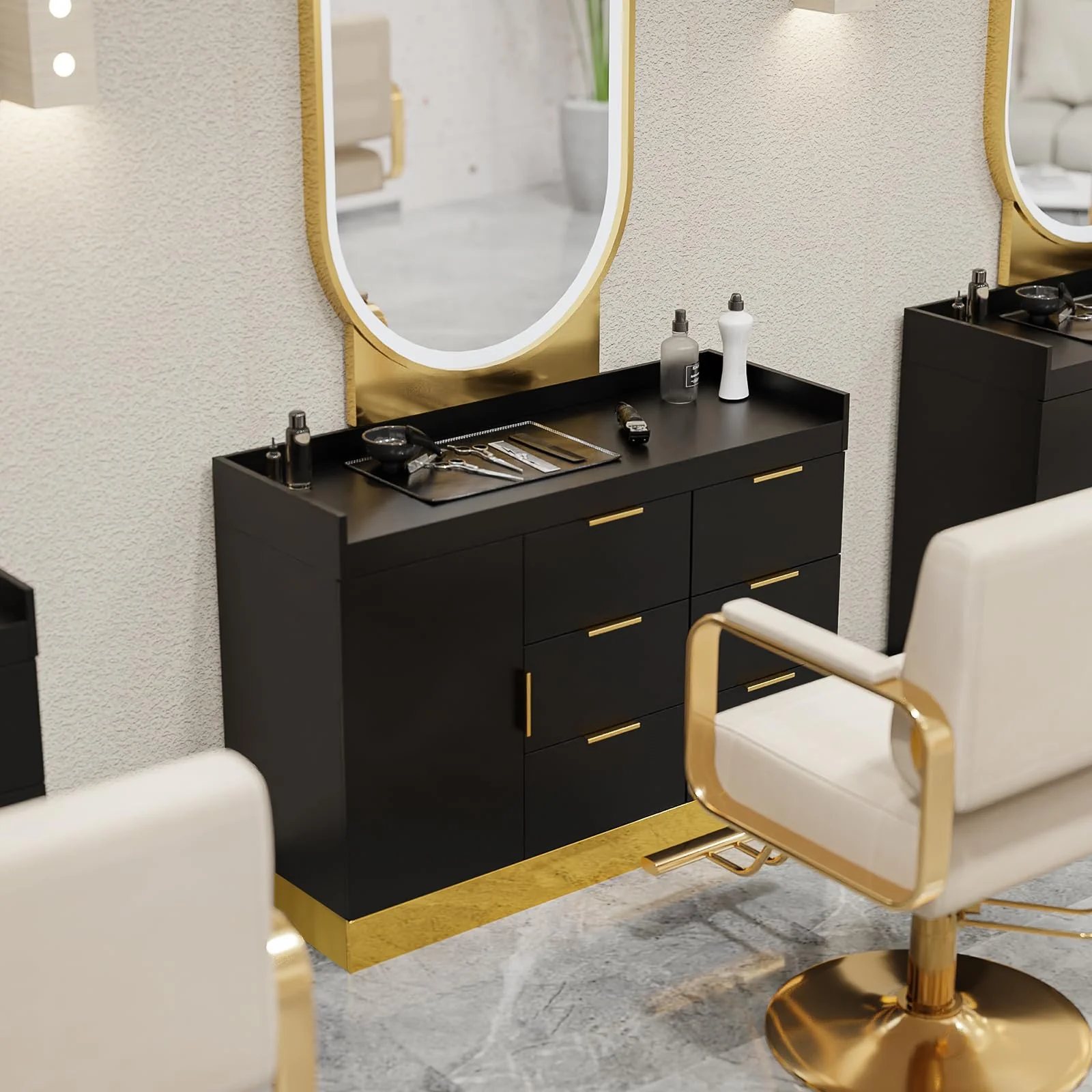 OmySalon WSCR Wall Mounted Hair Color Organizer Rack Cabinet Station - Image 27