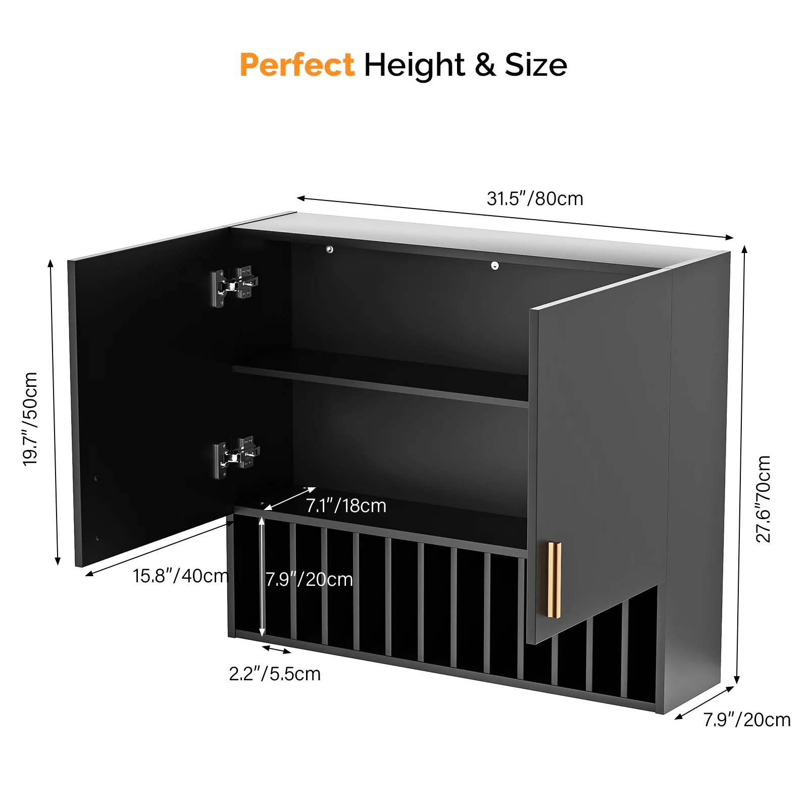 OmySalon WSCRT Wall Mounted Hair Color Organizer Rack Cabinet Station - Image 16