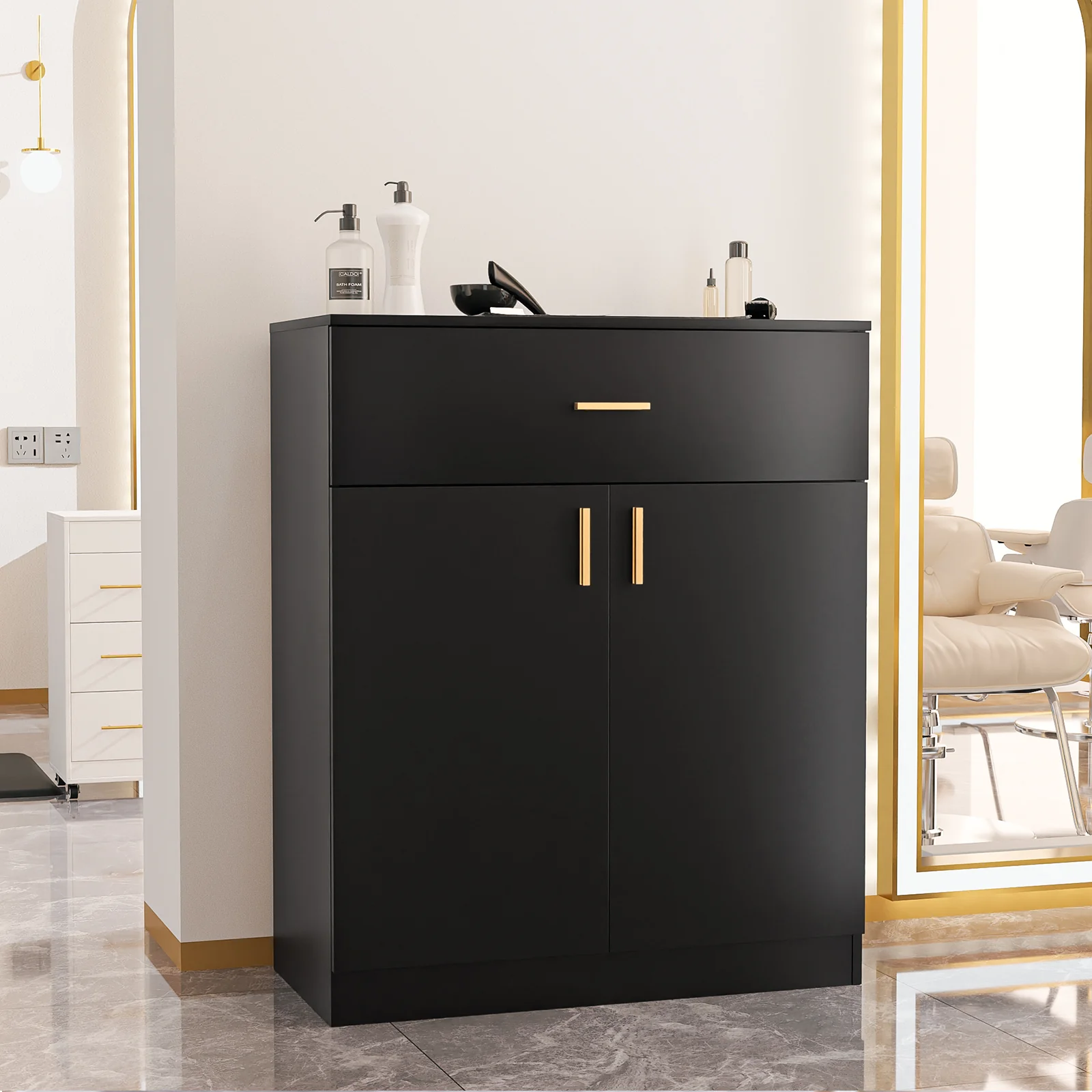 OmySalon WSCRT Wall Mounted Hair Color Organizer Rack Cabinet Station - Image 24
