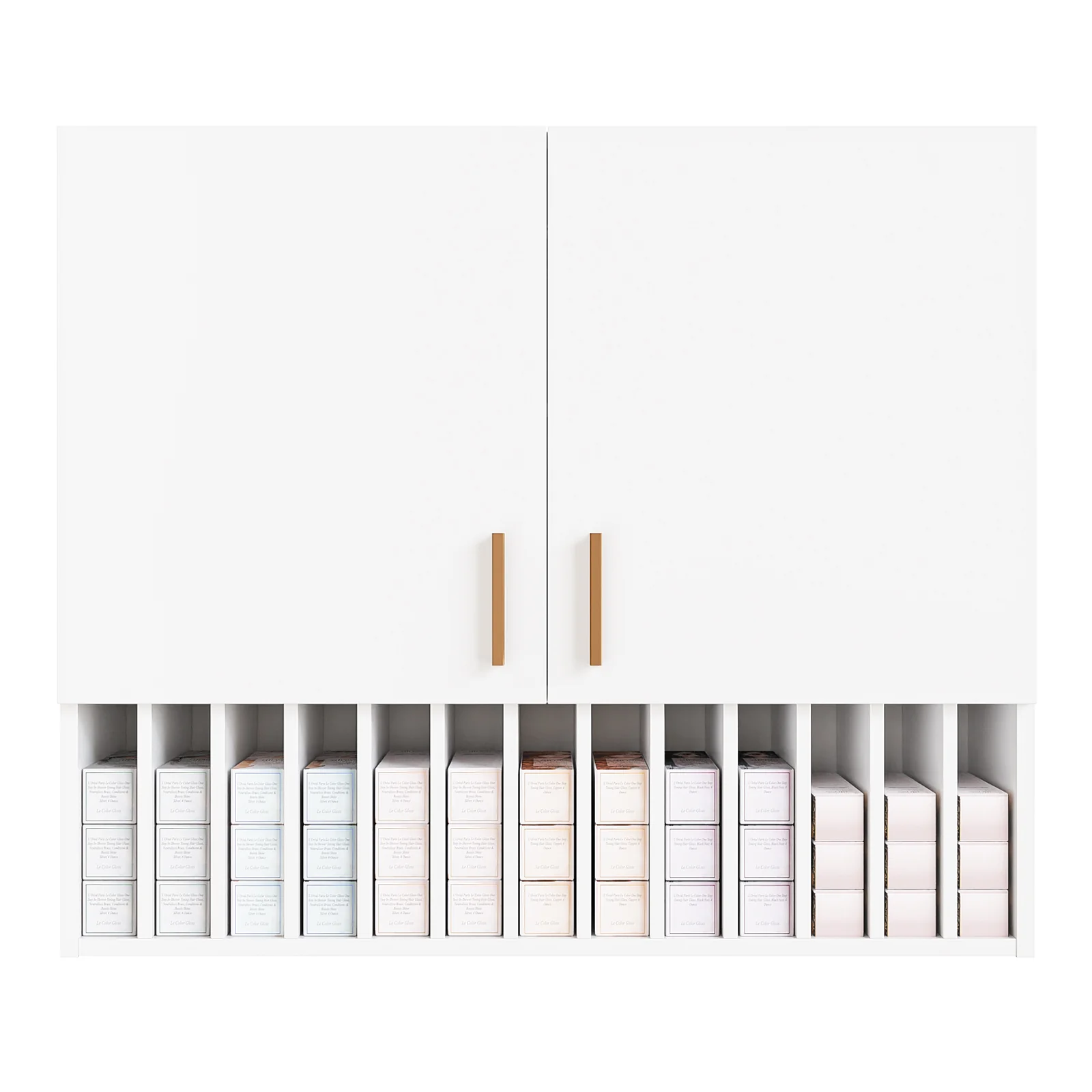 OmySalon WSCRT Wall Mounted Hair Color Organizer Rack Cabinet Station - Image 7